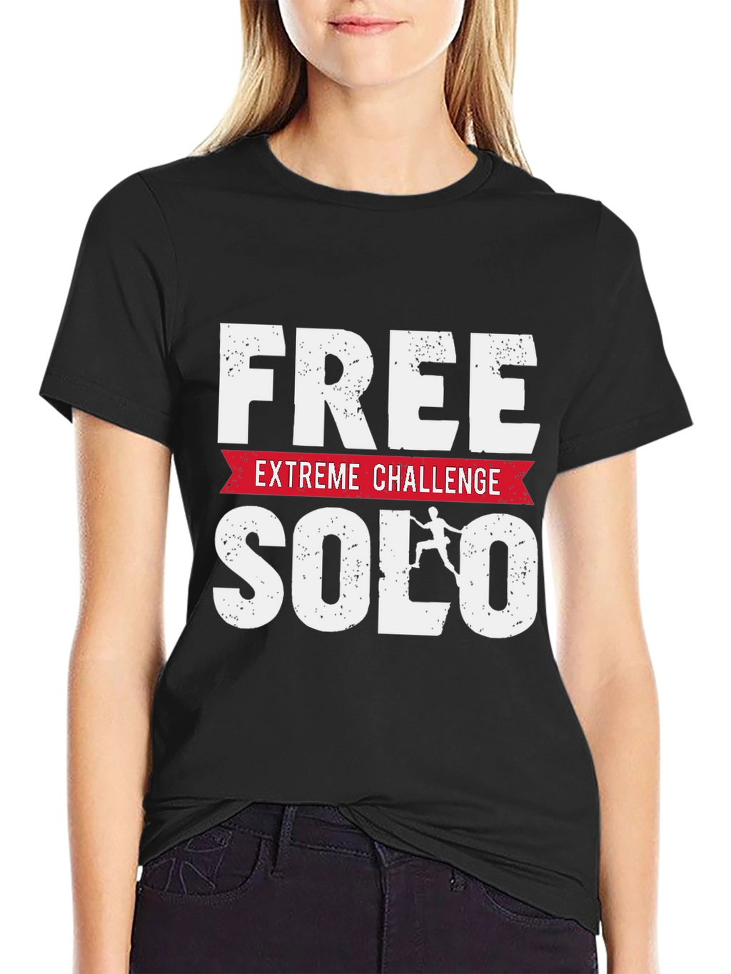 Free Solo Extreme Challenge Black T-Shirt