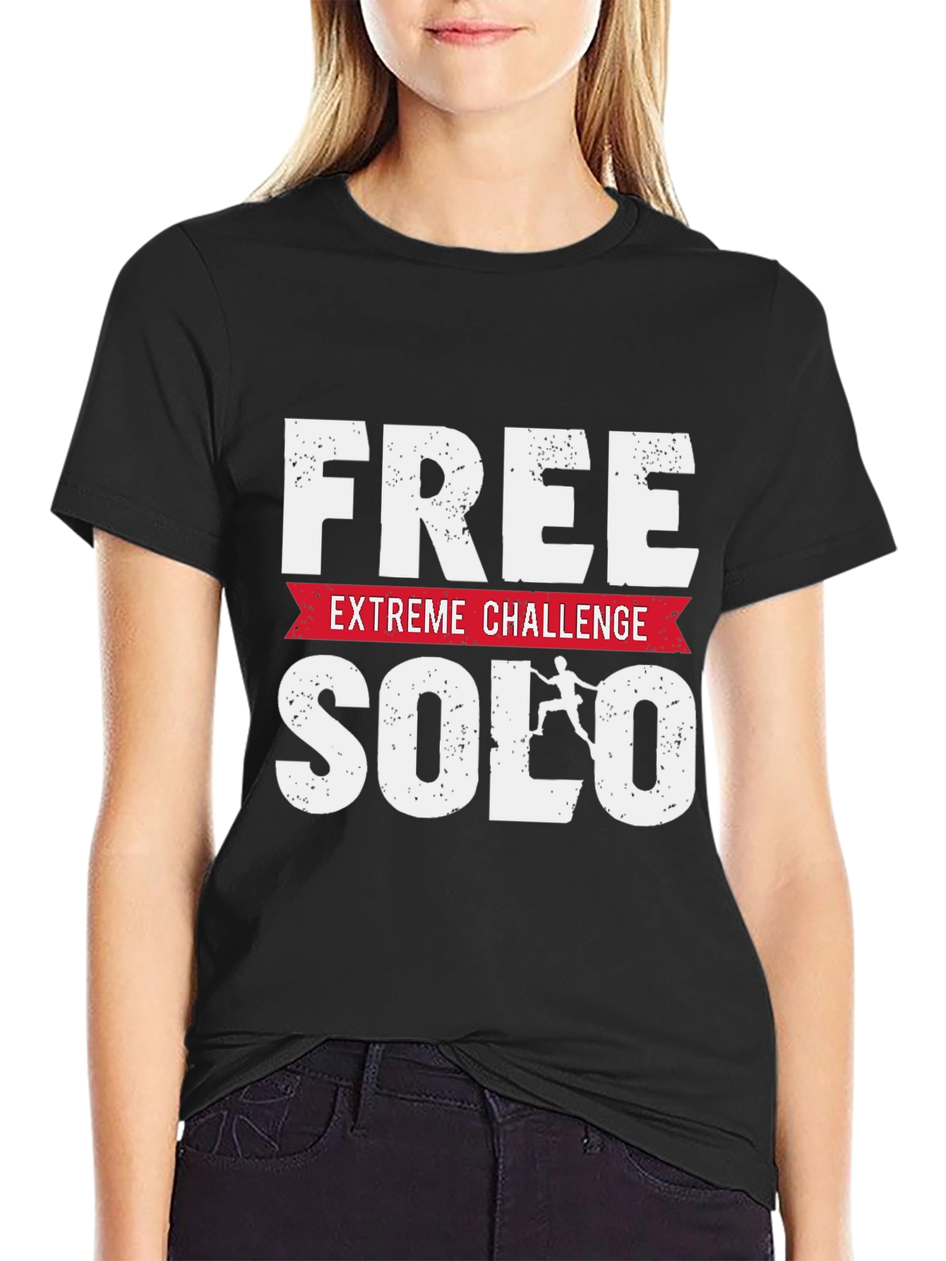 Free Solo Extreme Challenge Black T-Shirt