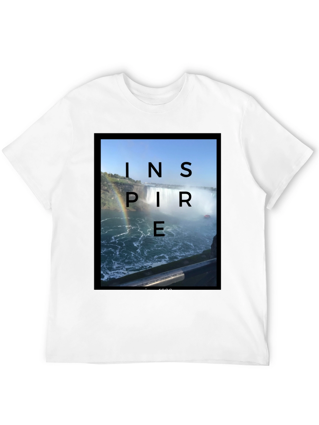 Inspire Waterfall Black T-Shirt