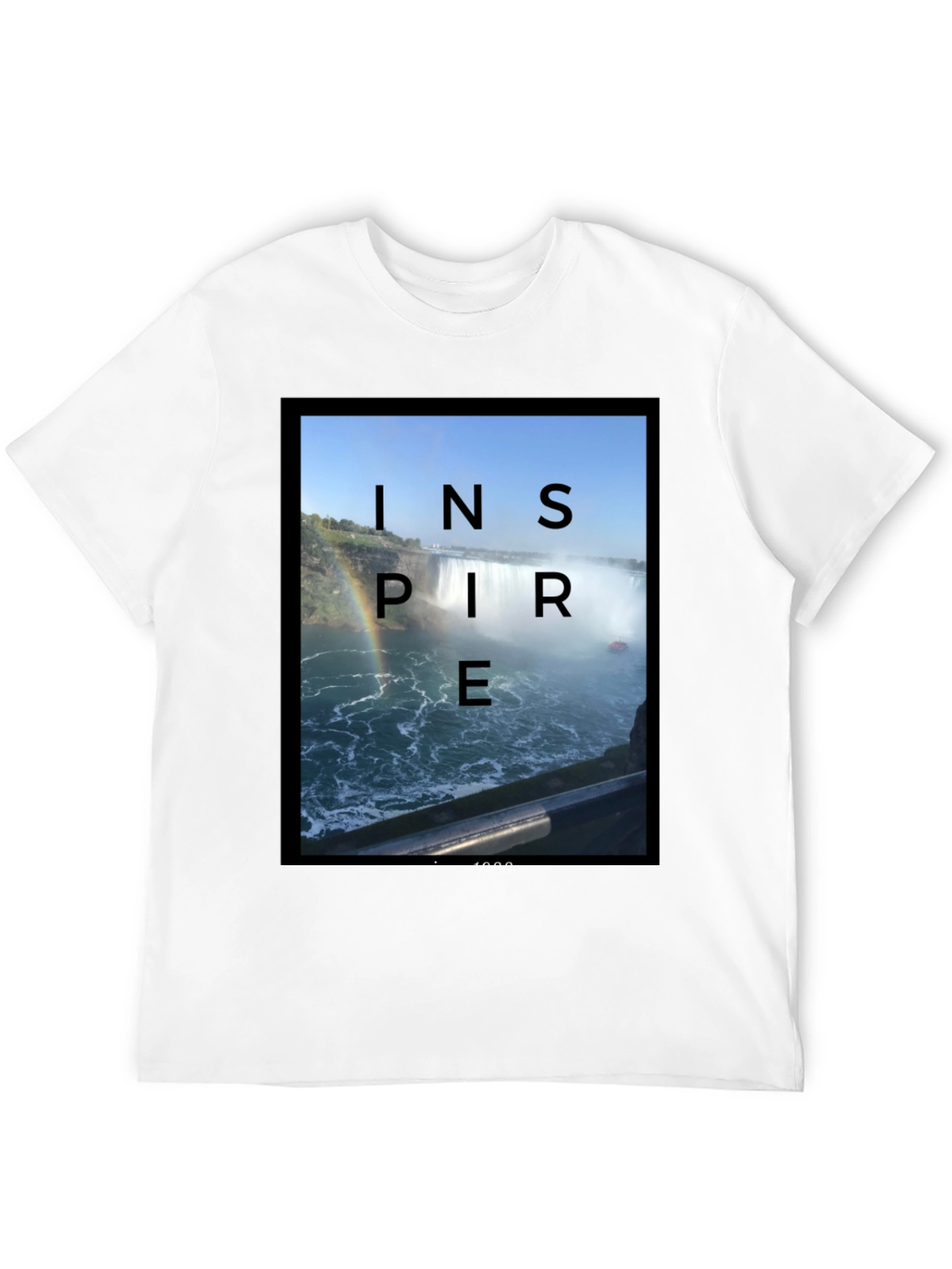 Inspire Waterfall Black T-Shirt