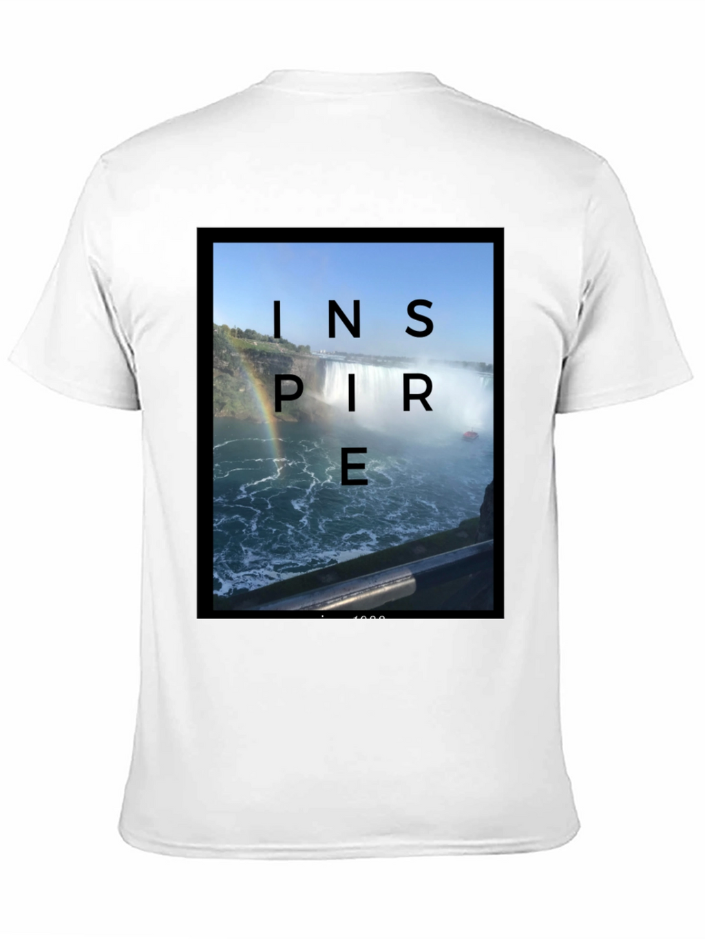 Inspire Waterfall Black T-Shirt