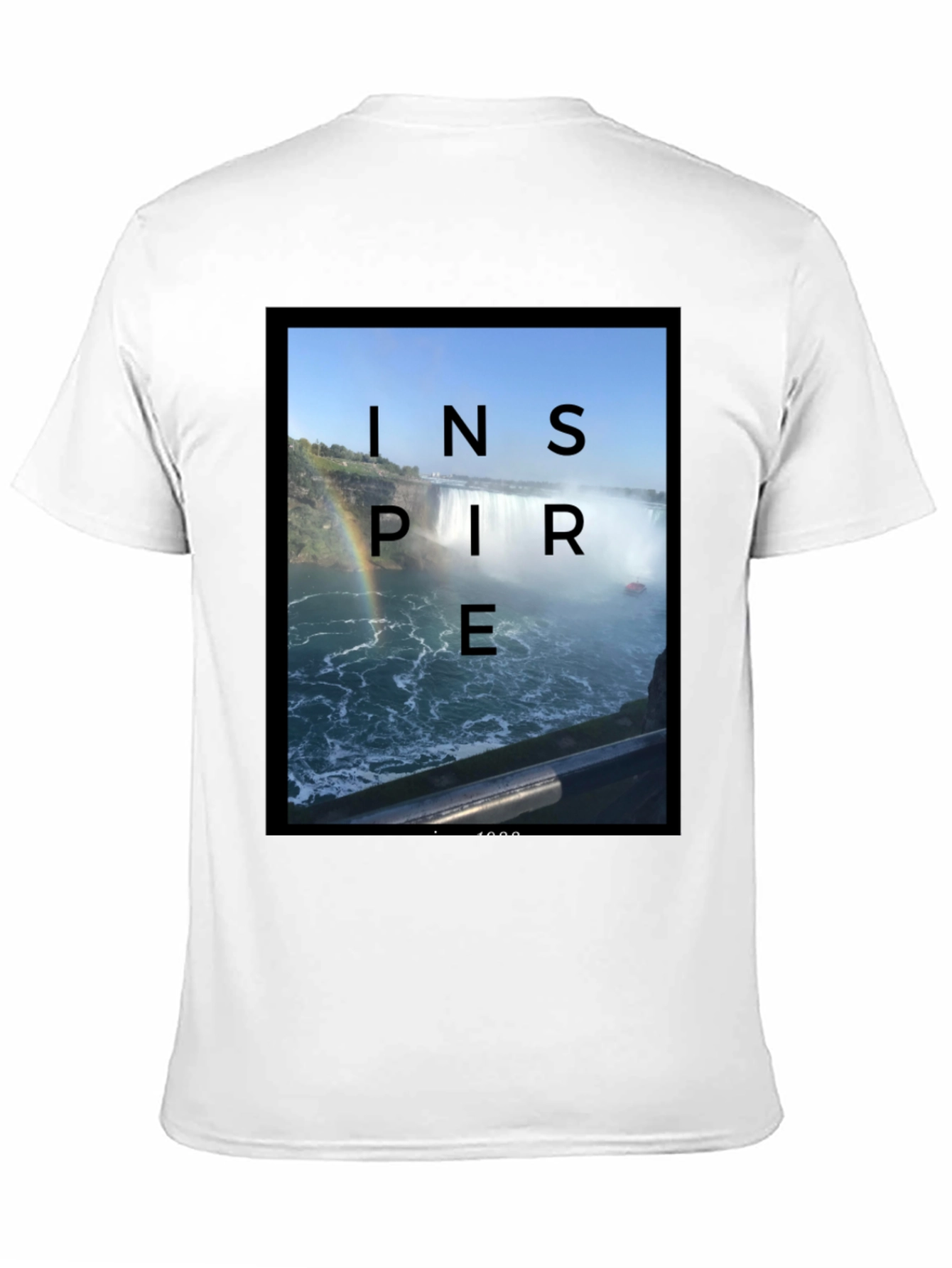 Inspire Waterfall Black T-Shirt