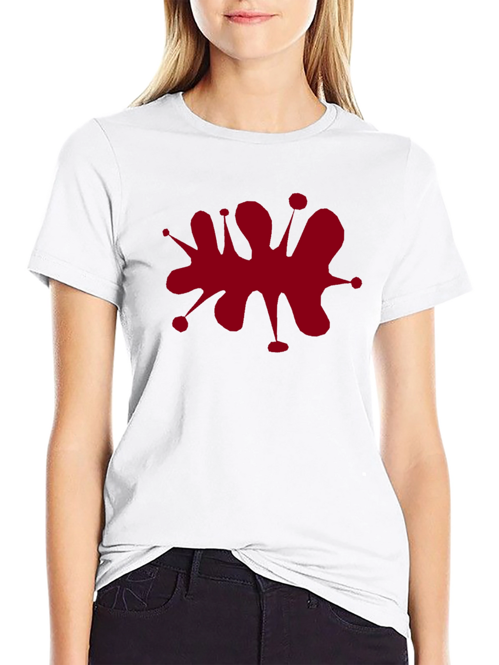 Red Splatter Graphic T-Shirt - Trendy Casual Wear