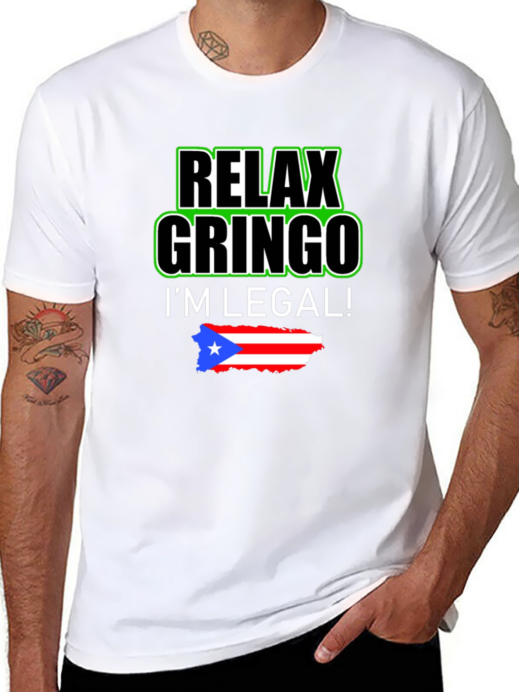 Relax Gringo Puerto Rico Pride T-Shirt