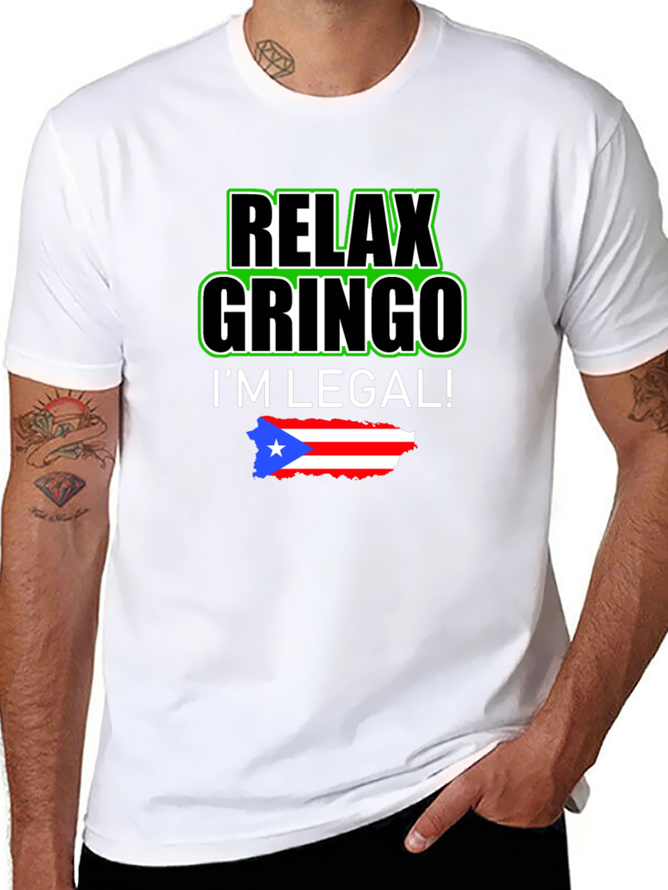 Relax Gringo Puerto Rico Pride T-Shirt