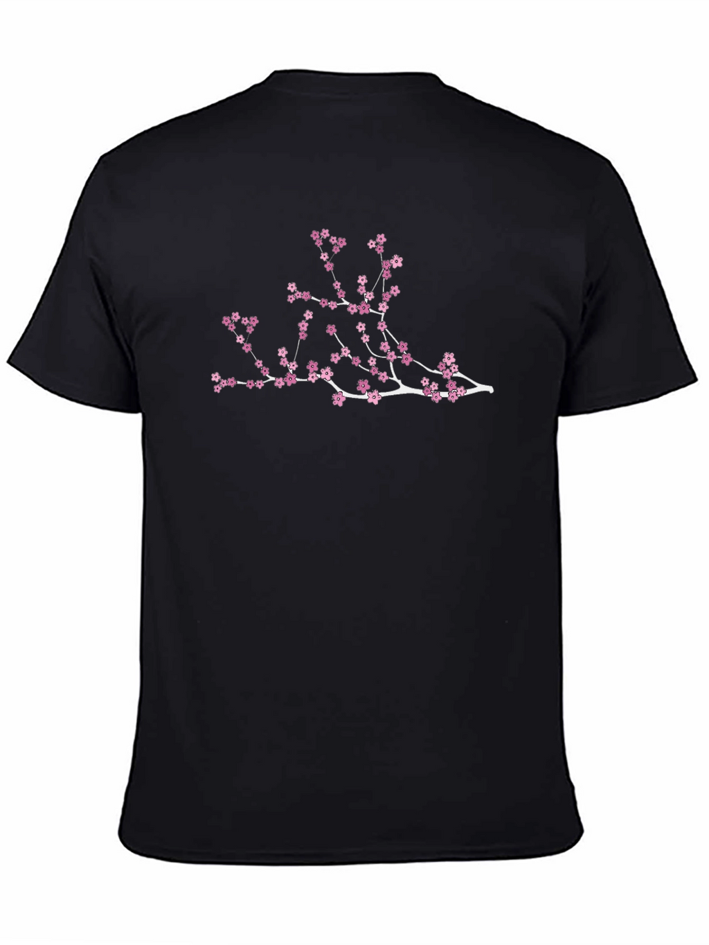 Blossom Branch Graphic T-Shirt - Black