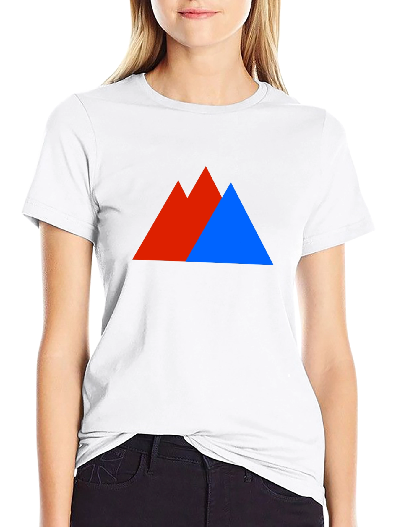 Geometric Peaks Graphic Tee - Bold Mountain Design