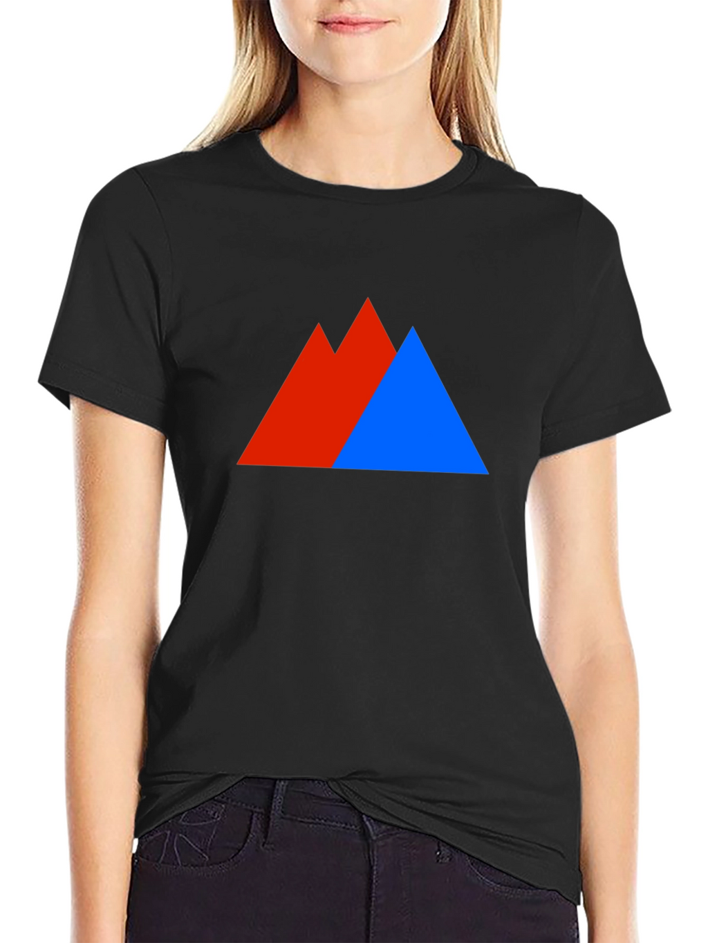 Geometric Peaks Graphic Tee - Bold Mountain Design
