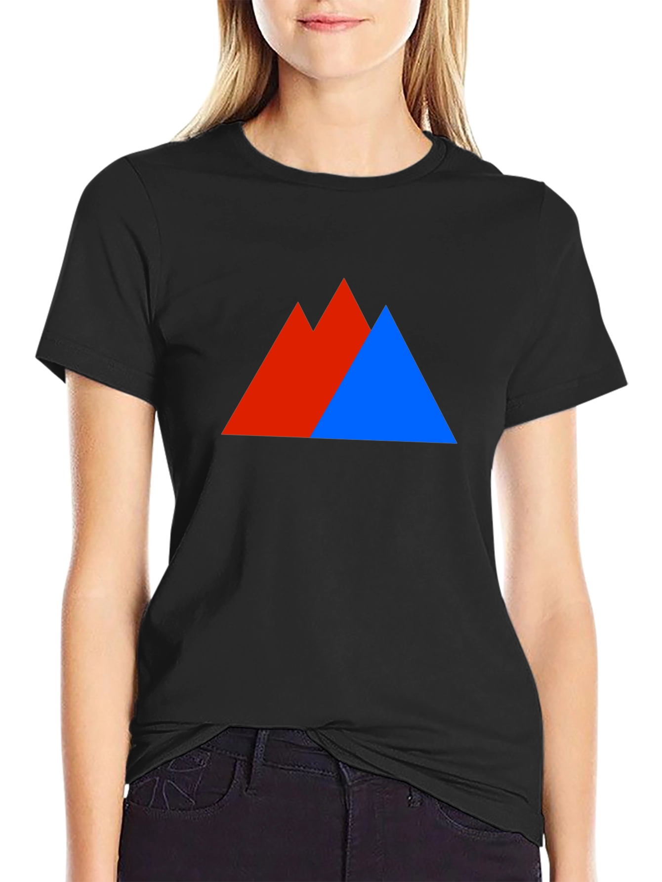 Geometric Peaks Graphic Tee - Bold Mountain Design