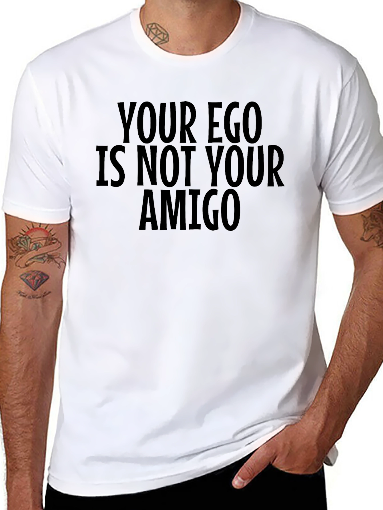 Ego Amigo Black Graphic Tee