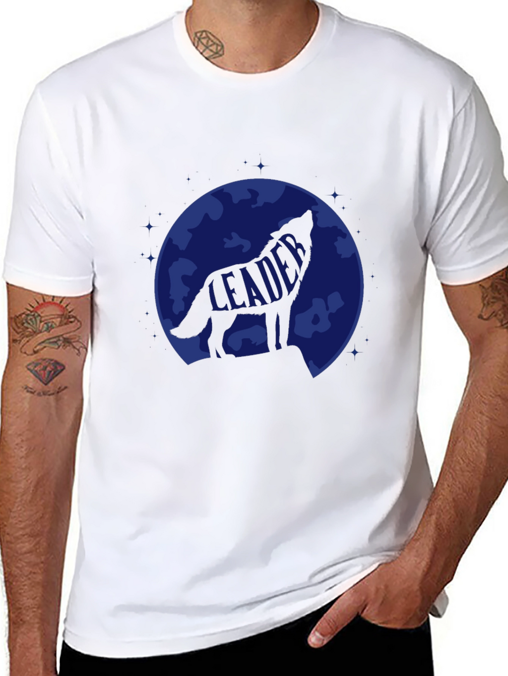 Leader Wolf T-Shirt - Howling at the Moon Tee