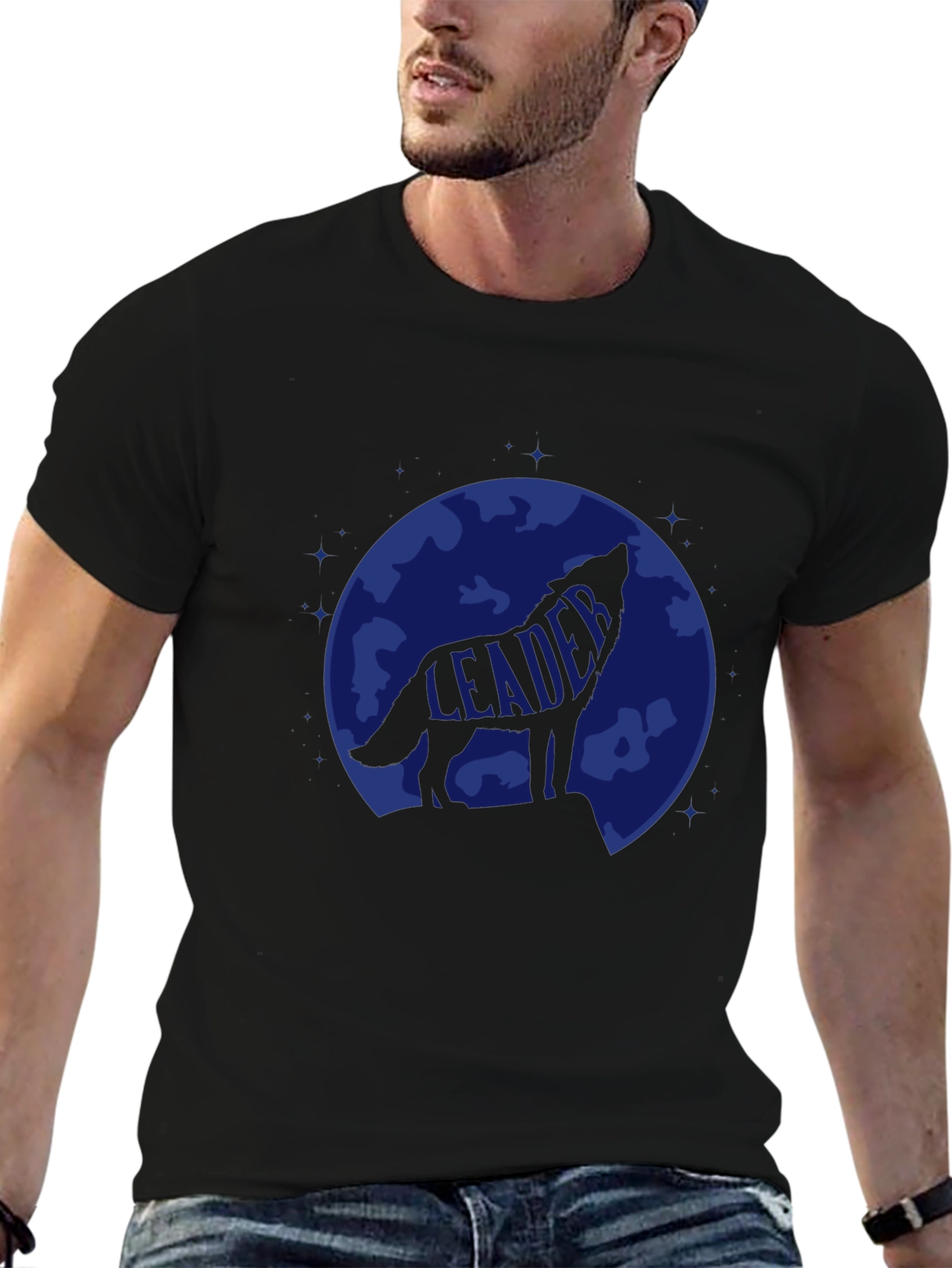 Leader Wolf T-Shirt - Howling at the Moon Tee
