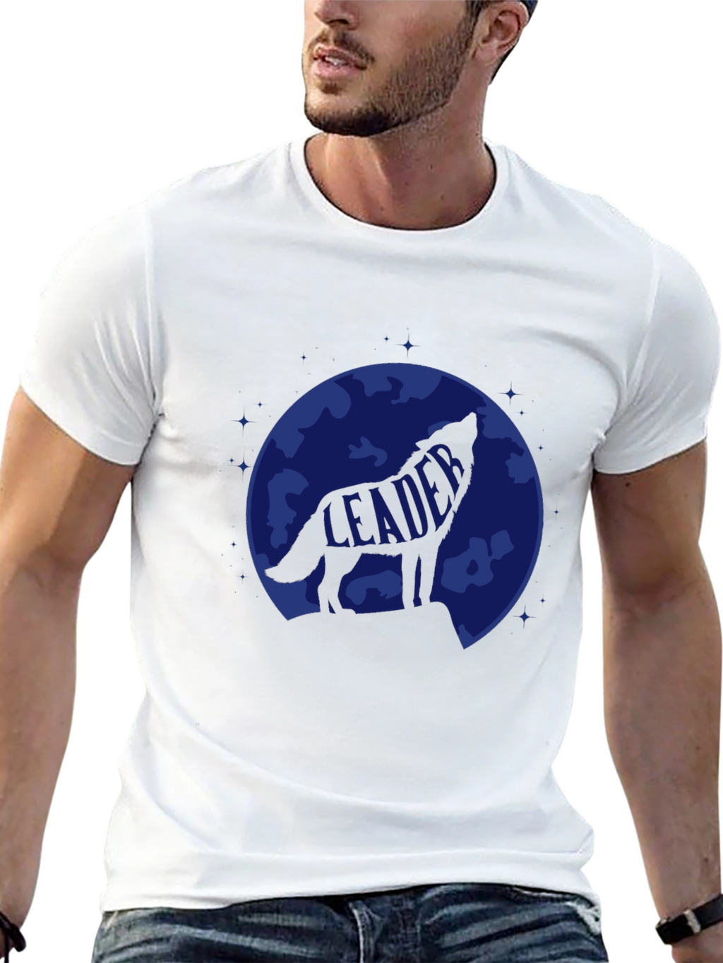 Leader Wolf T-Shirt - Howling at the Moon Tee