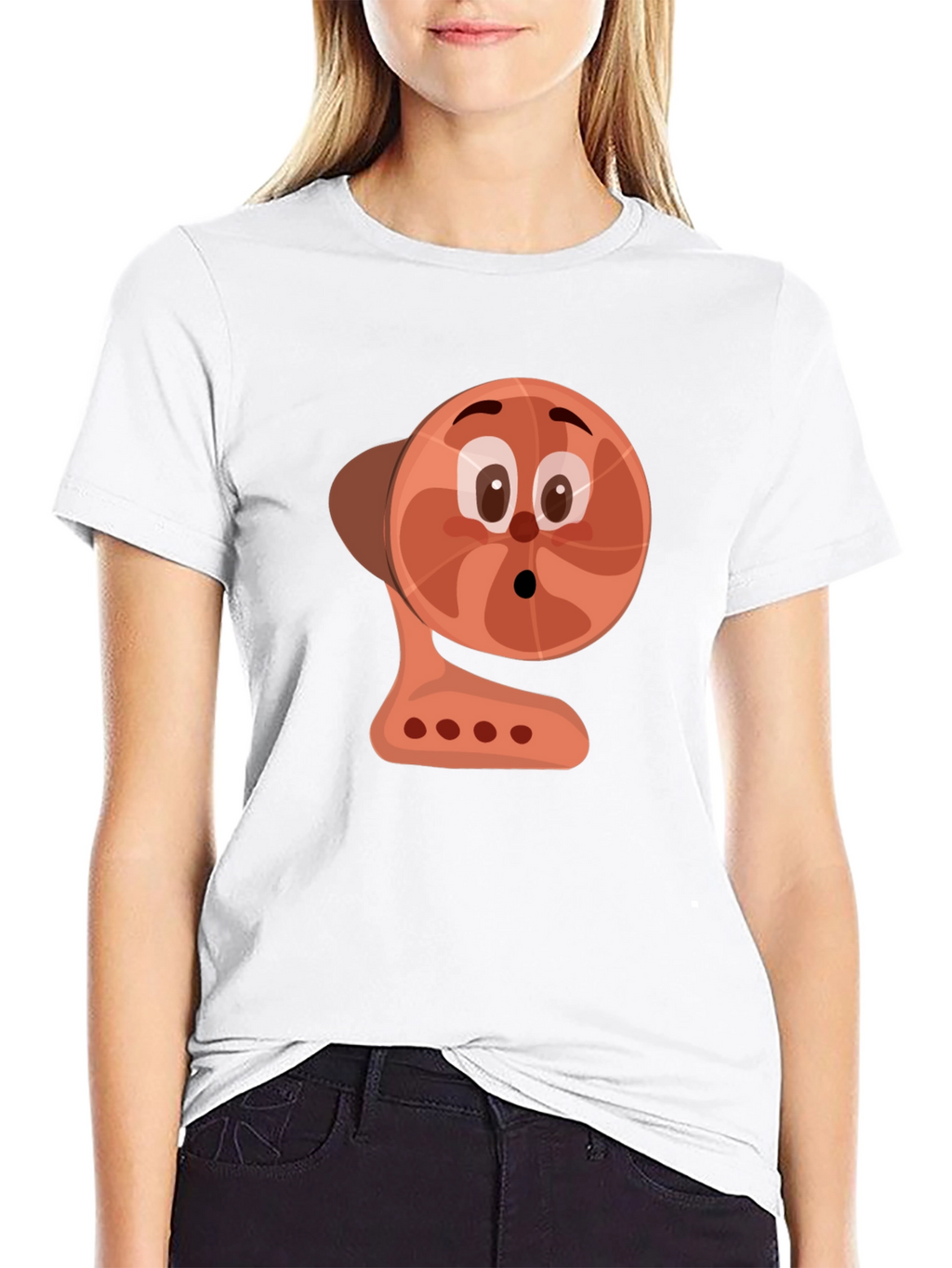 Cartoon Fan Graphic Tee
