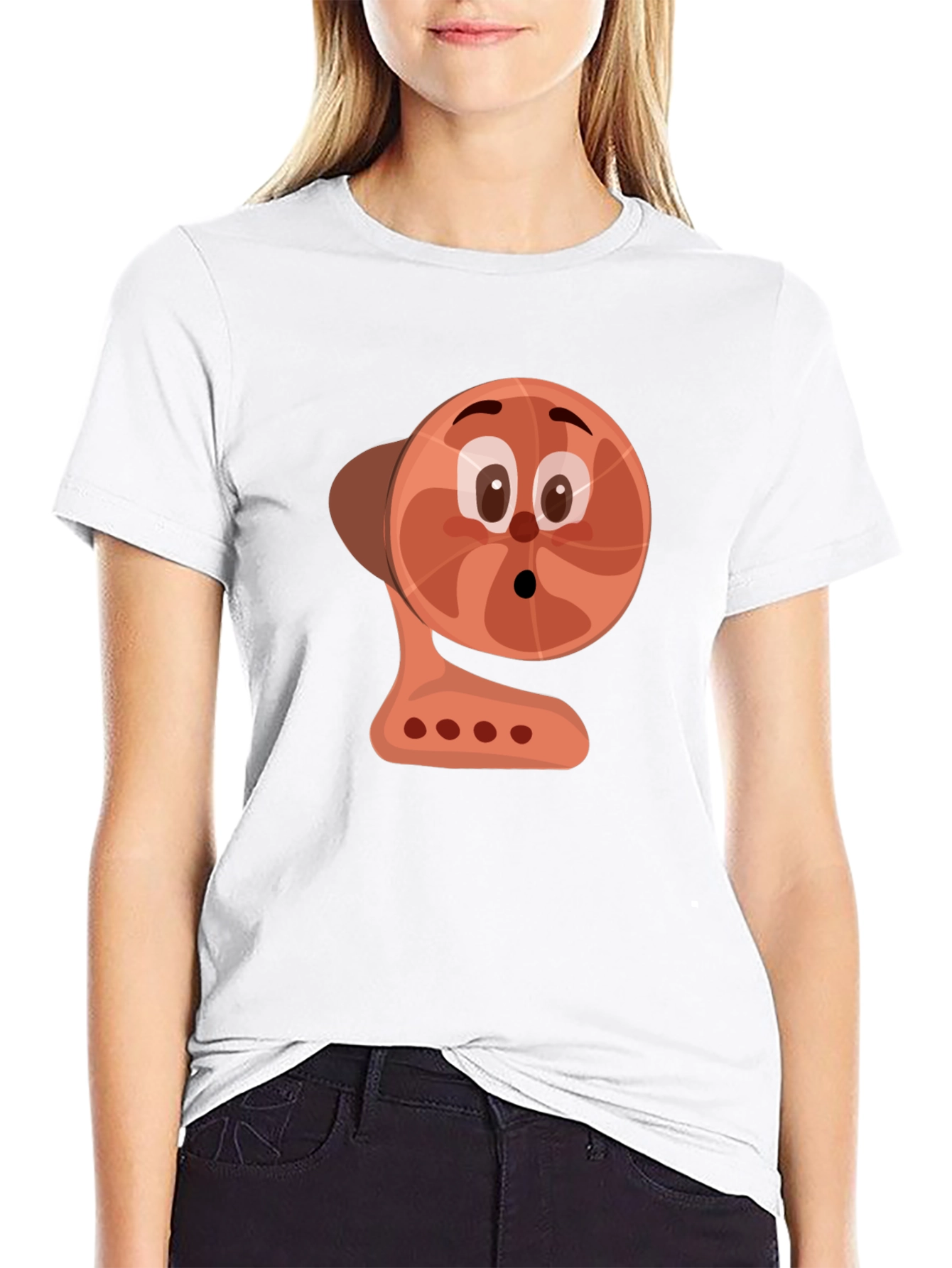 Cartoon Fan Graphic Tee