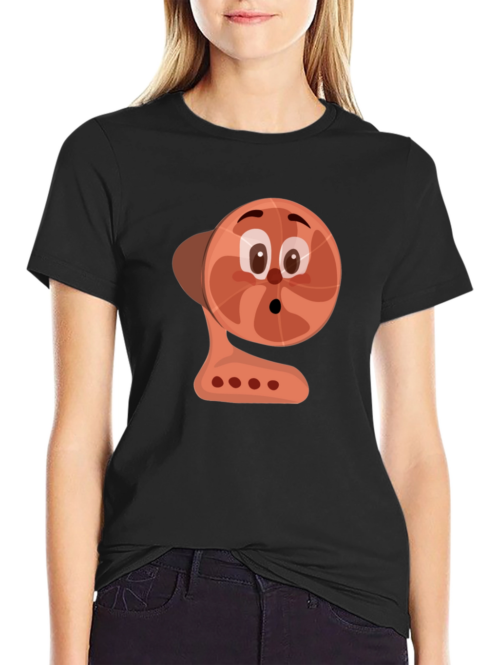 Cartoon Fan Graphic Tee