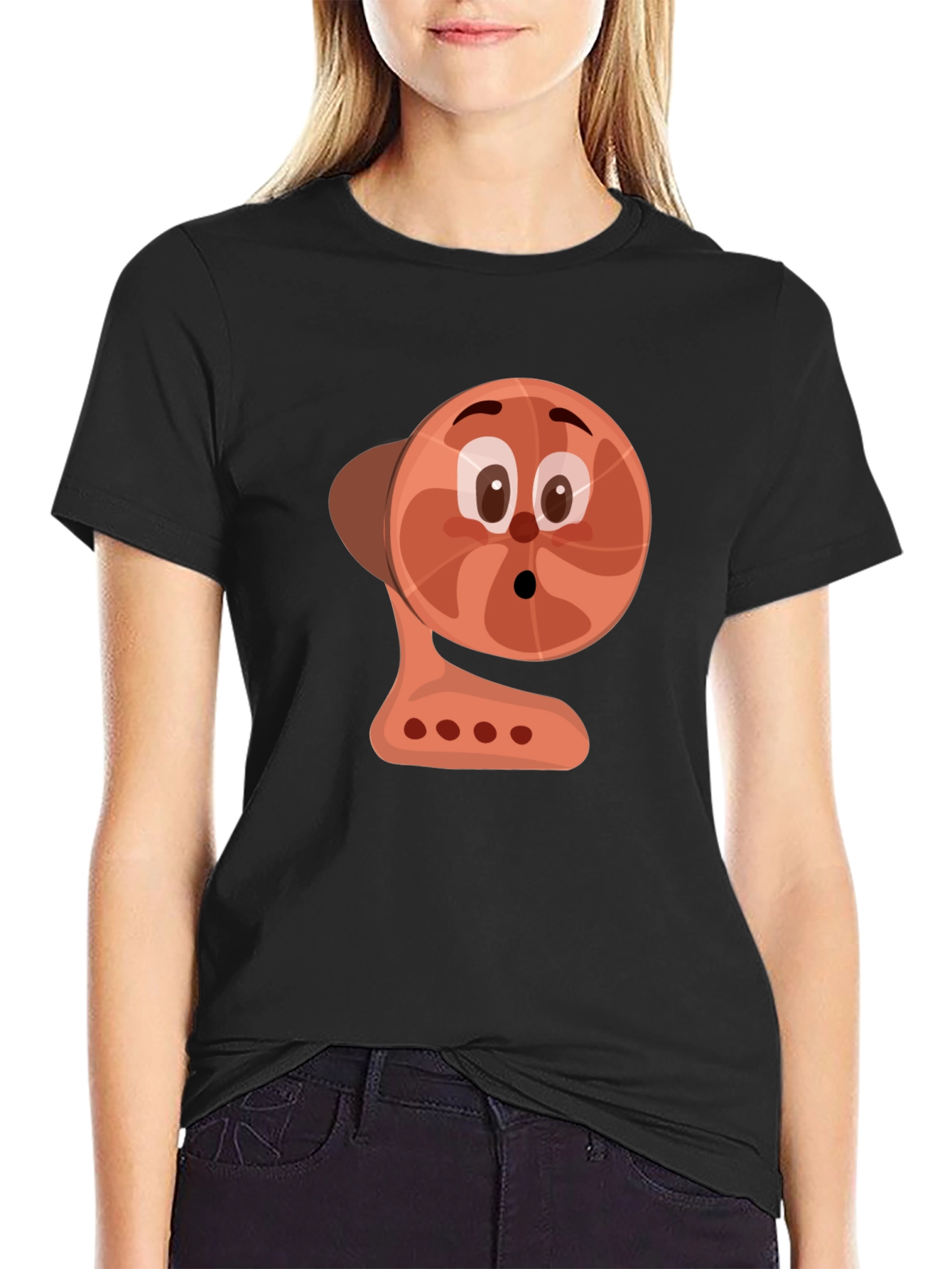 Cartoon Fan Graphic Tee