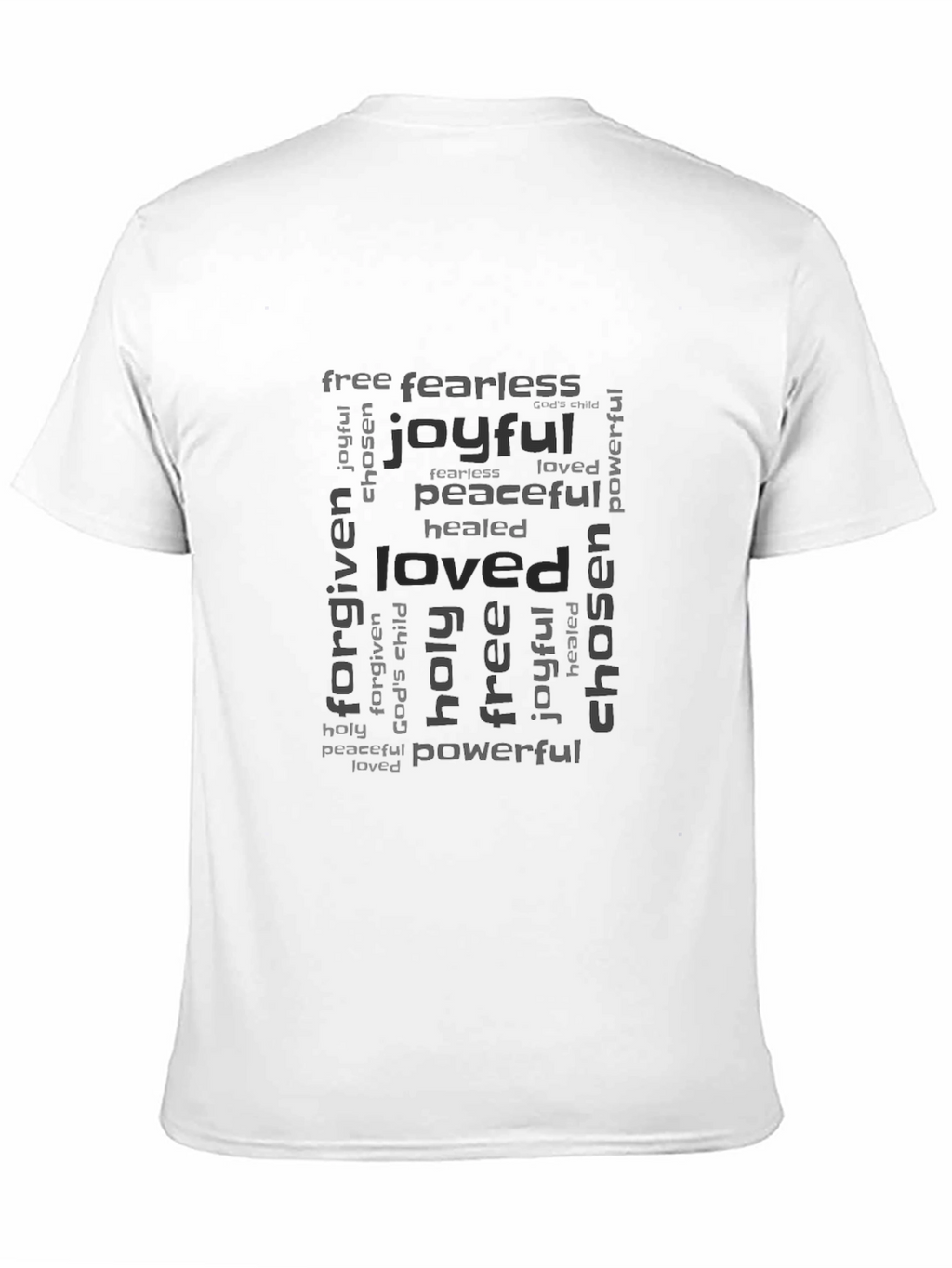 Joyful Loved Chosen Graphic Tee - Black