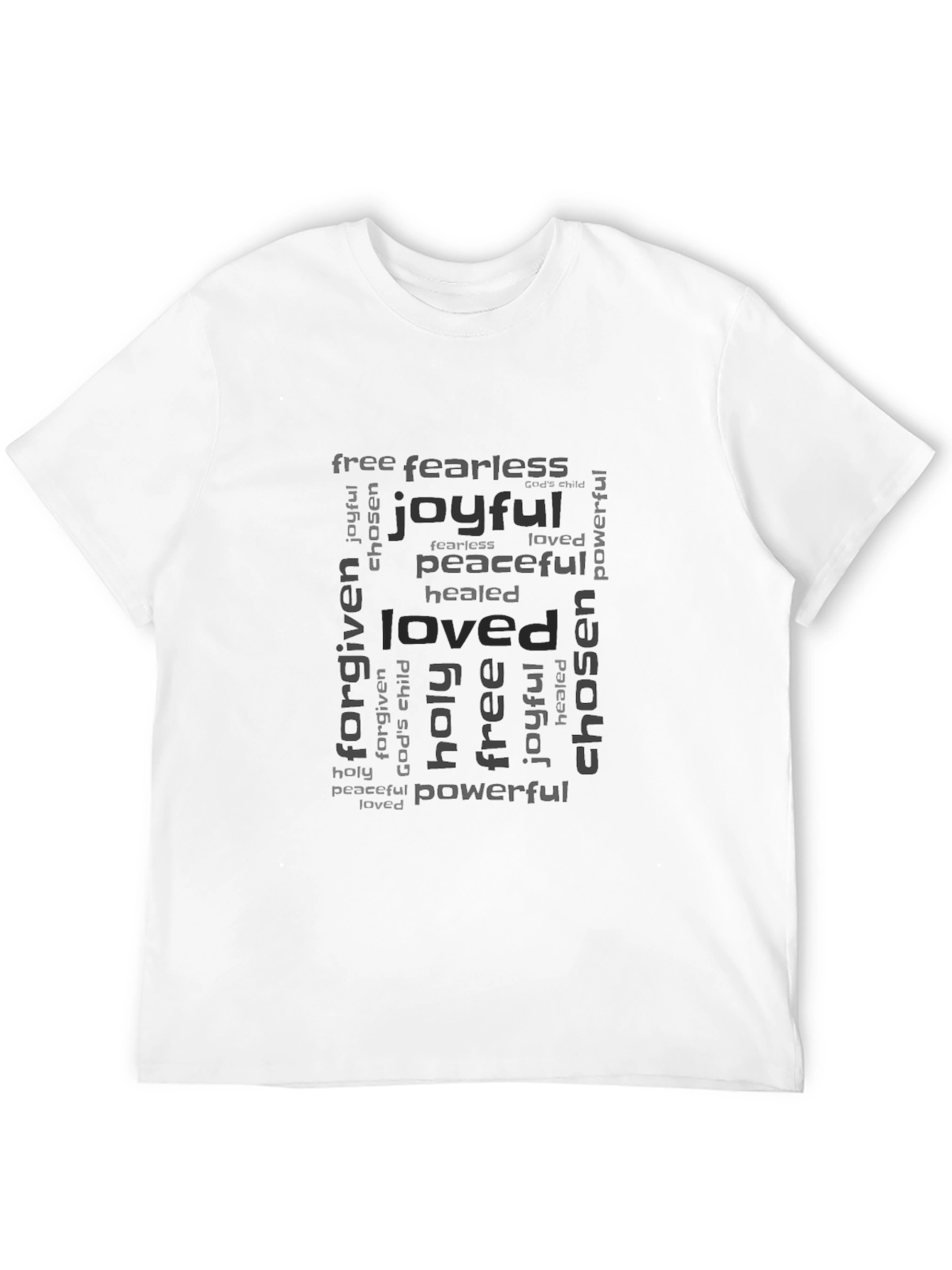 Joyful Loved Chosen Graphic Tee - Black