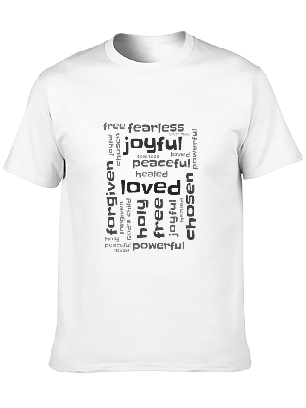 Joyful Loved Chosen Graphic Tee - Black