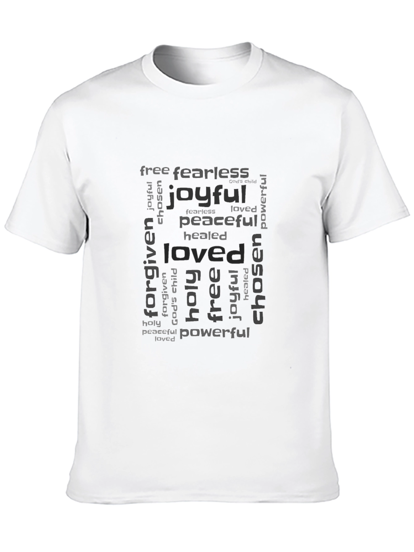 Joyful Loved Chosen Graphic Tee - Black
