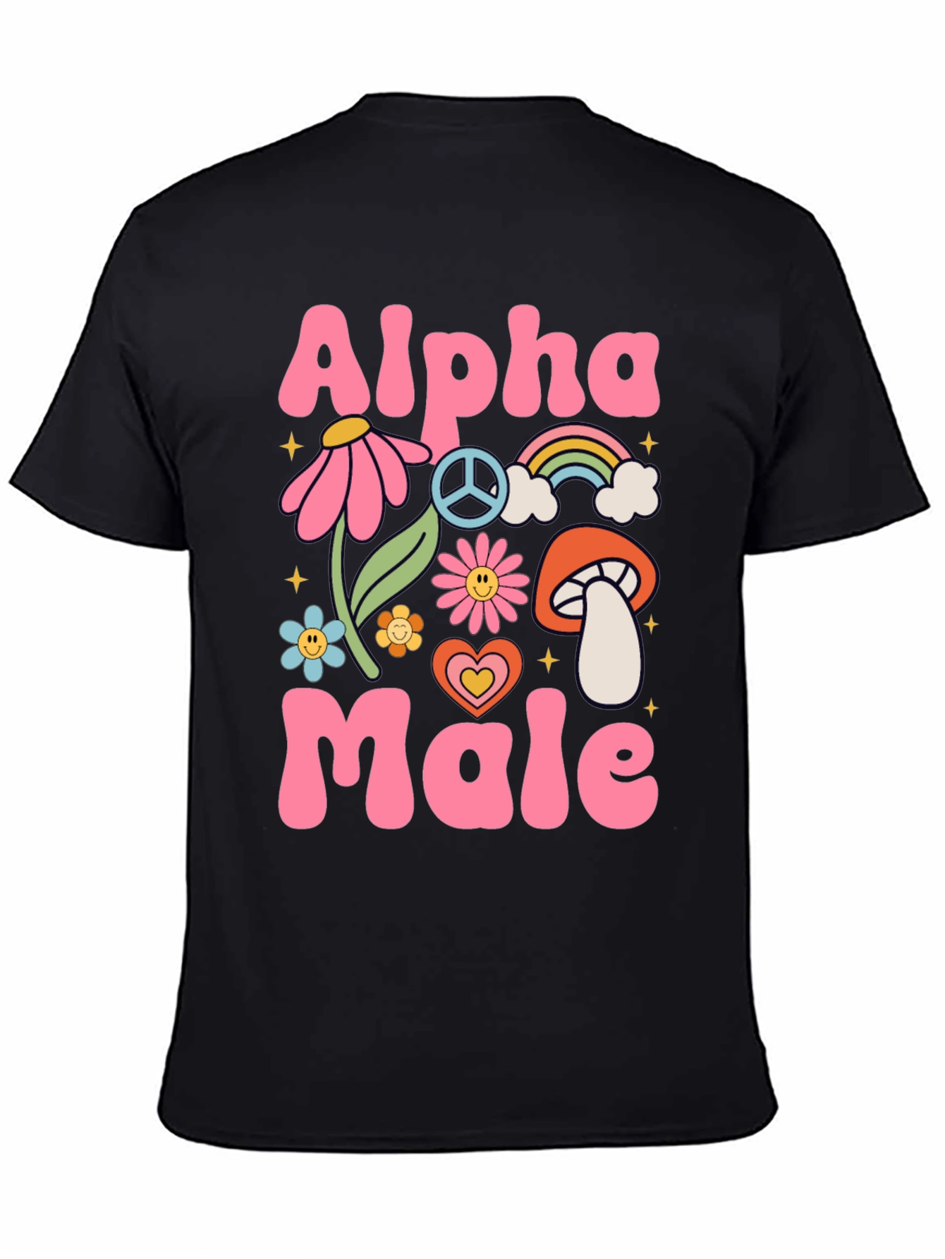 Alpha Male T-Shirt - Groovy Retro Design