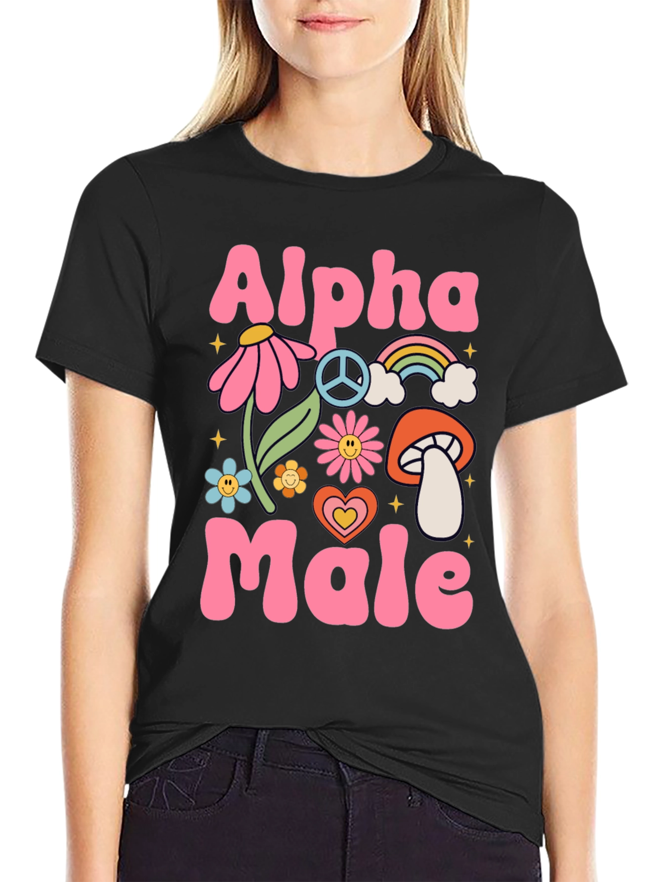 Alpha Male T-Shirt - Groovy Retro Design