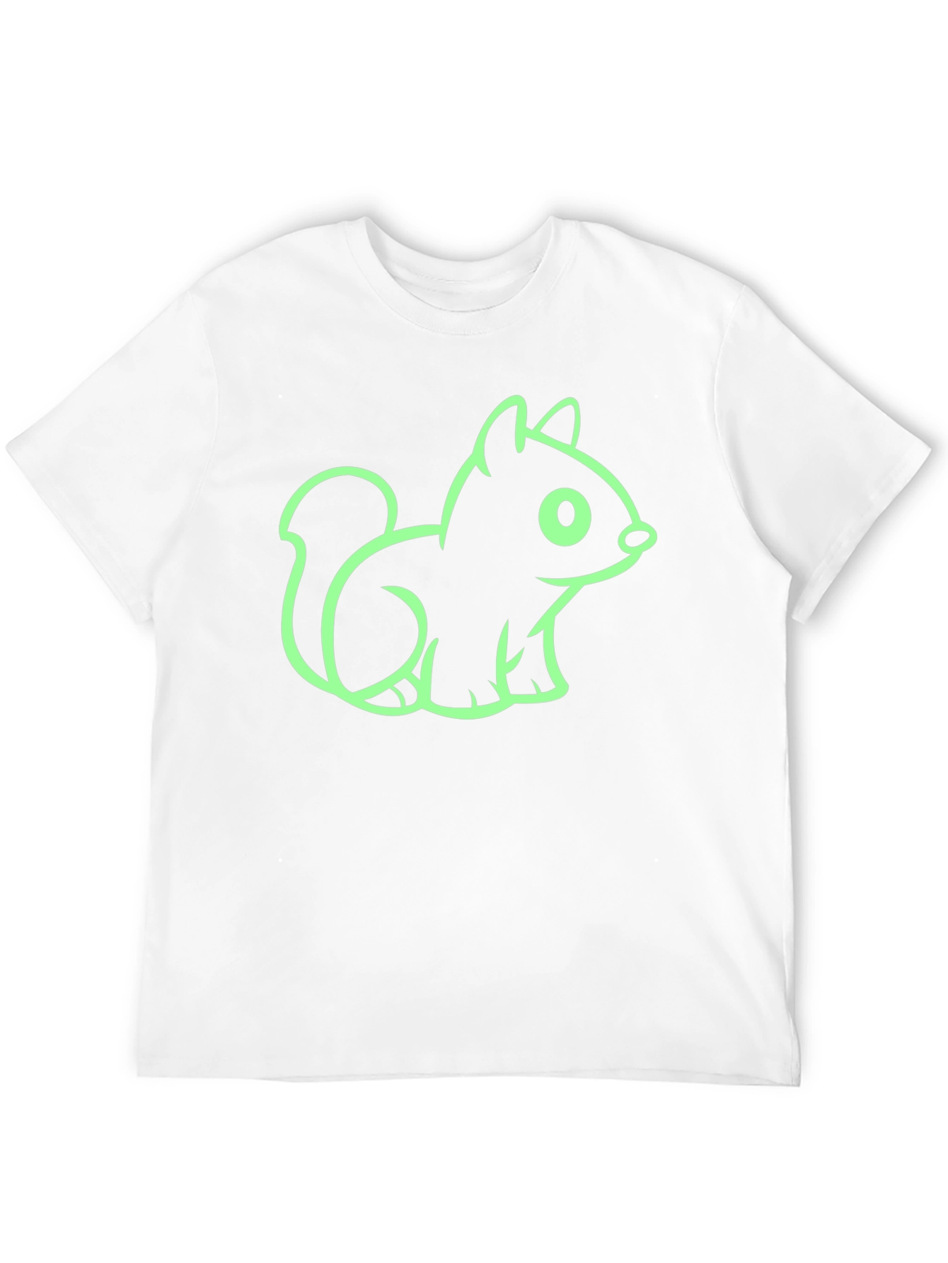 Squirrel Graphic Tee - Black Cotton Blend
