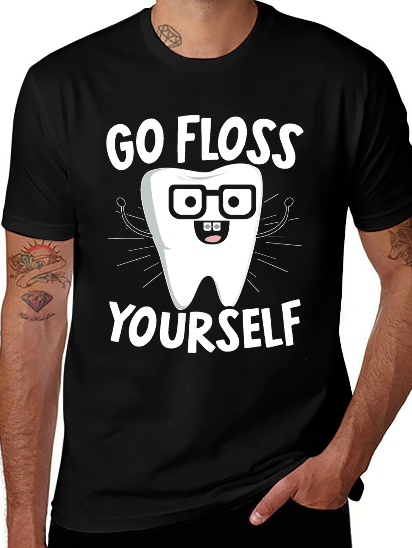 Go Floss Yourself Funny Dental T-Shirt