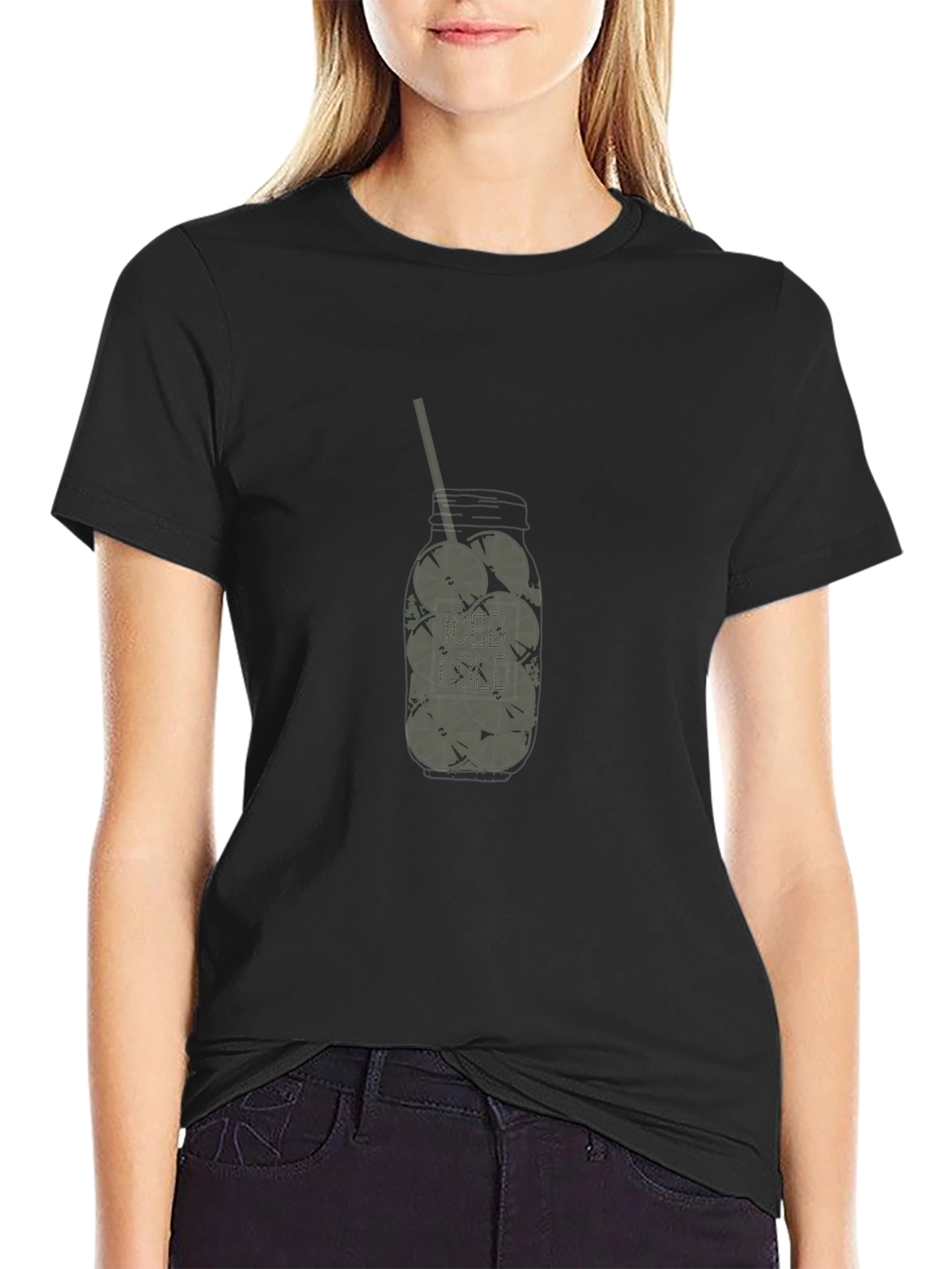 Iced Cold Drink Graphic T-Shirt