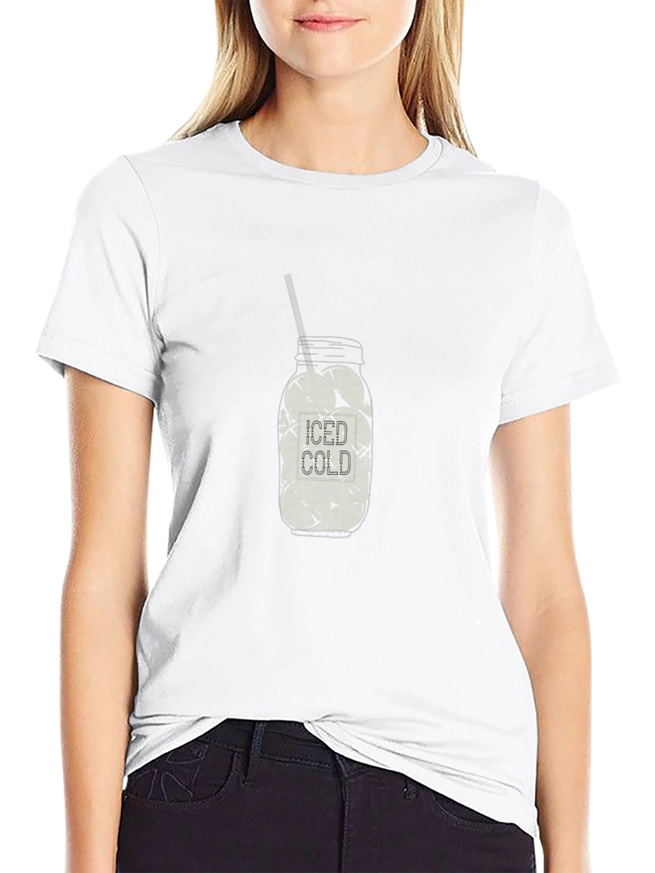 Iced Cold Drink Graphic T-Shirt