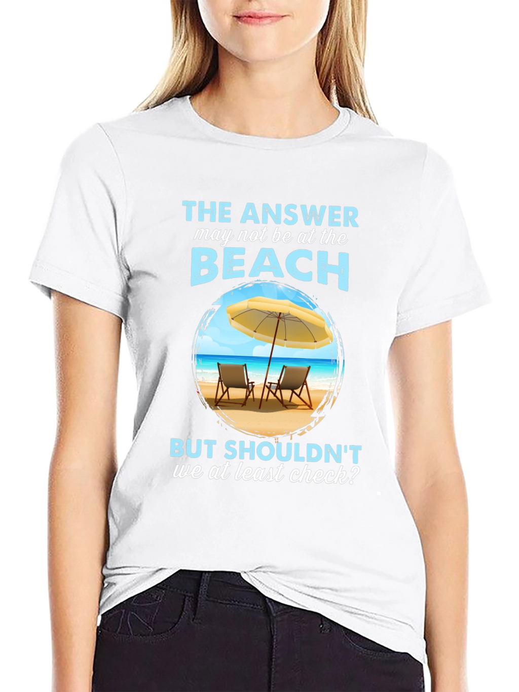 Beach Answer Graphic T-Shirt - Vacation Ready!