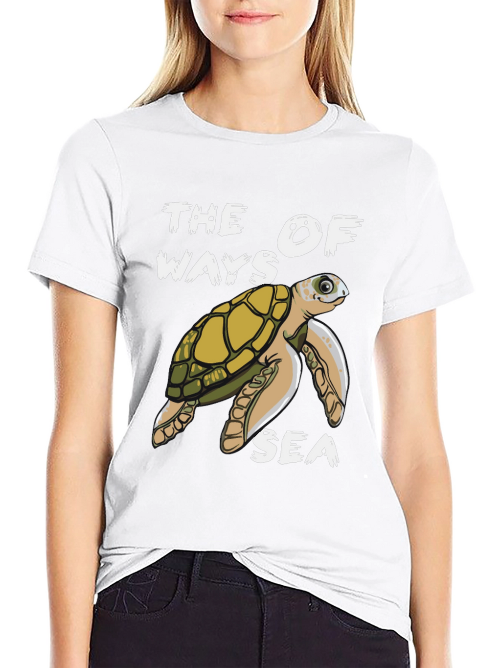 Sea Turtle Graphic T-Shirt: The Ways of the Sea