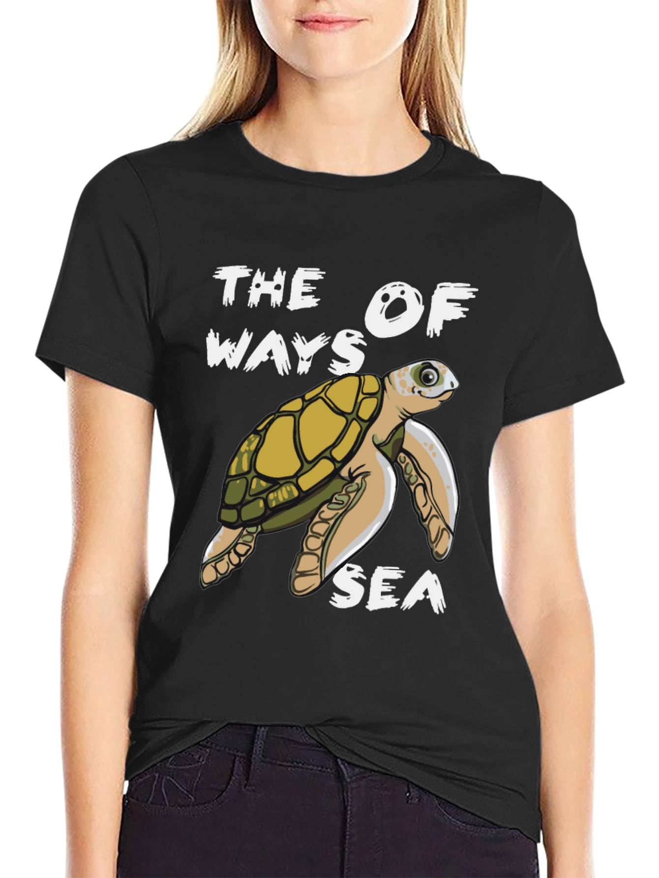 Sea Turtle Graphic T-Shirt: The Ways of the Sea