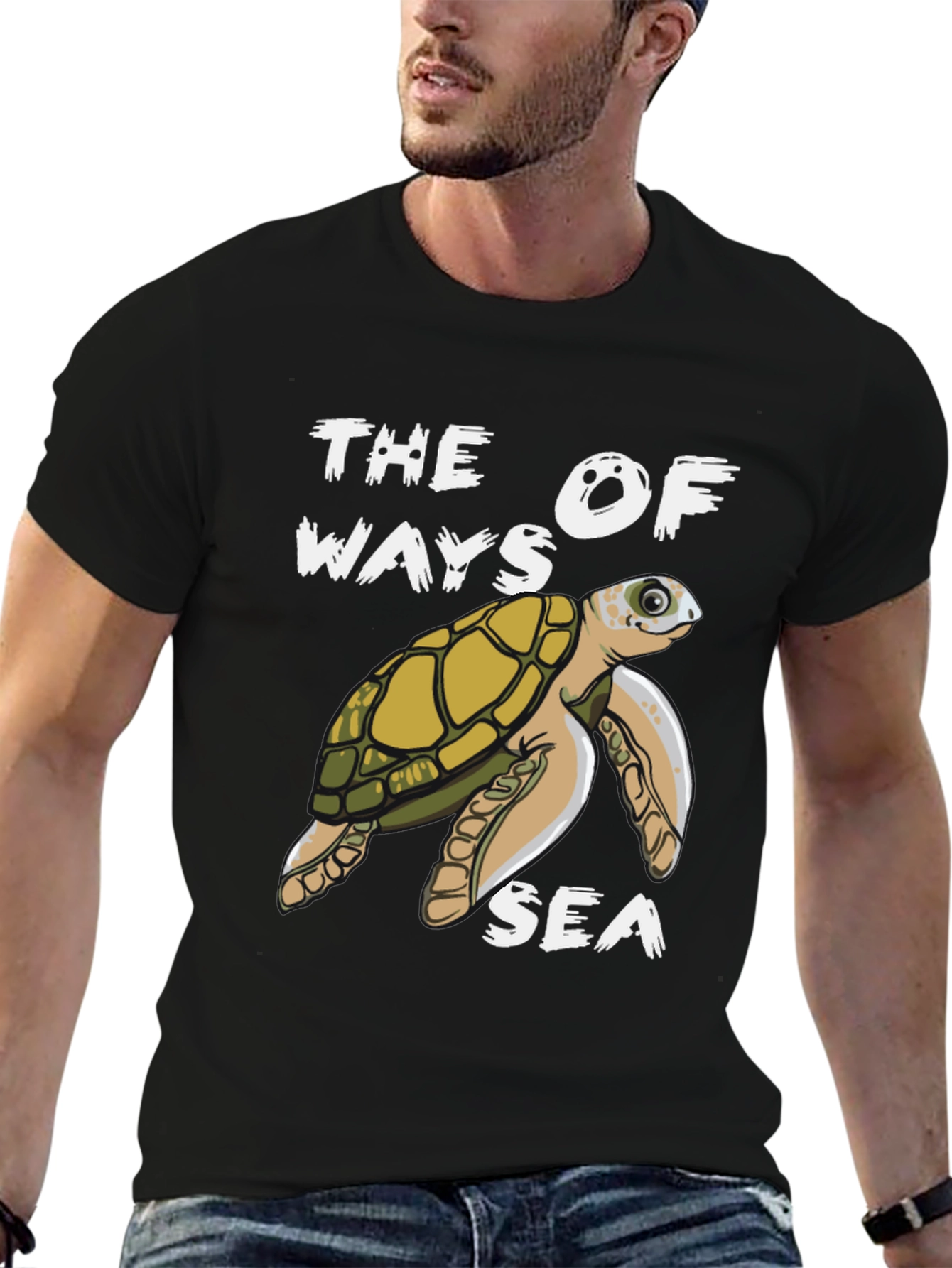 Sea Turtle Graphic T-Shirt: The Ways of the Sea