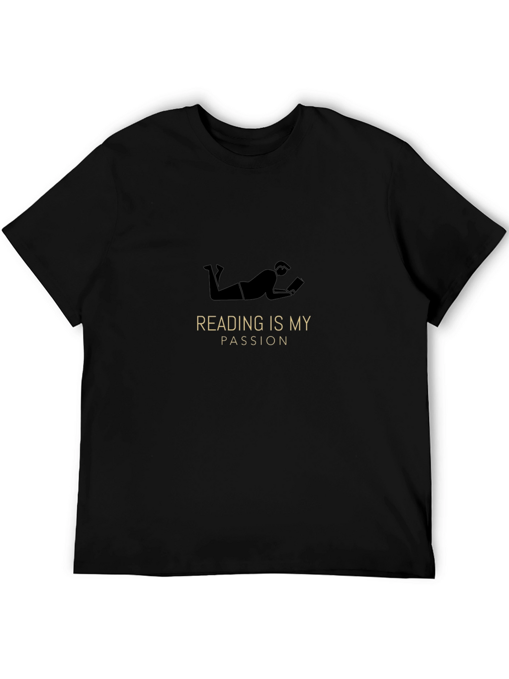 Reading is My Passion Black T-Shirt