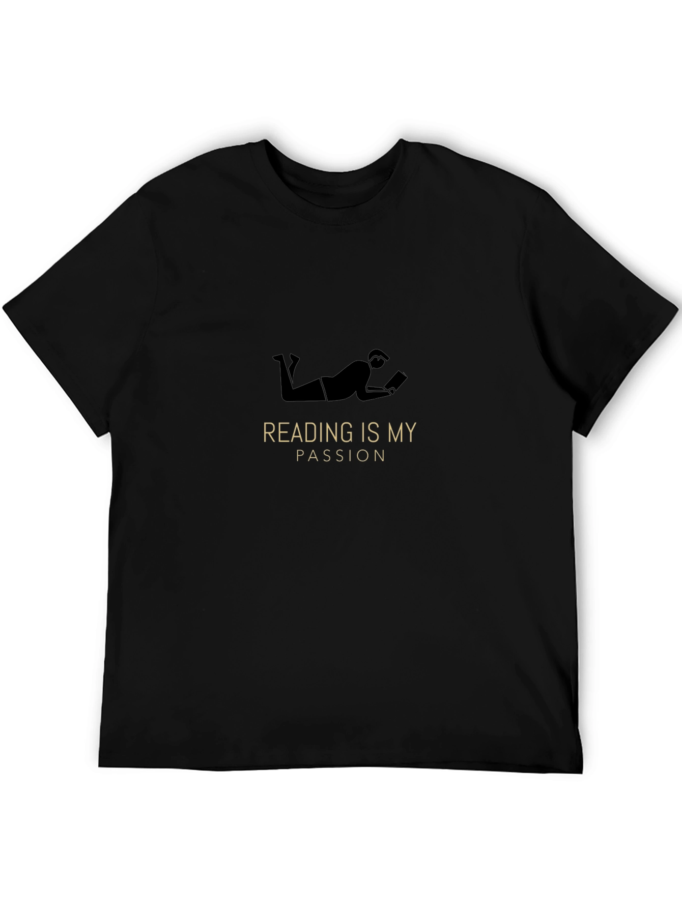 Reading is My Passion Black T-Shirt