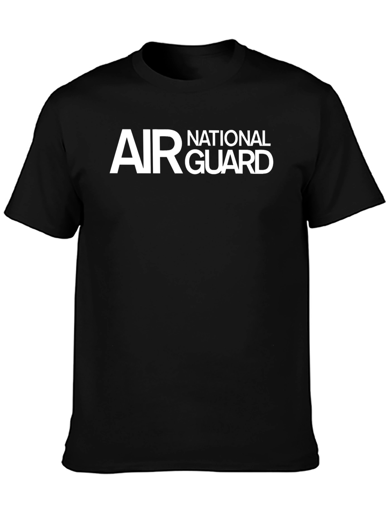 Air National Guard T-Shirt - Black Cotton Tee
