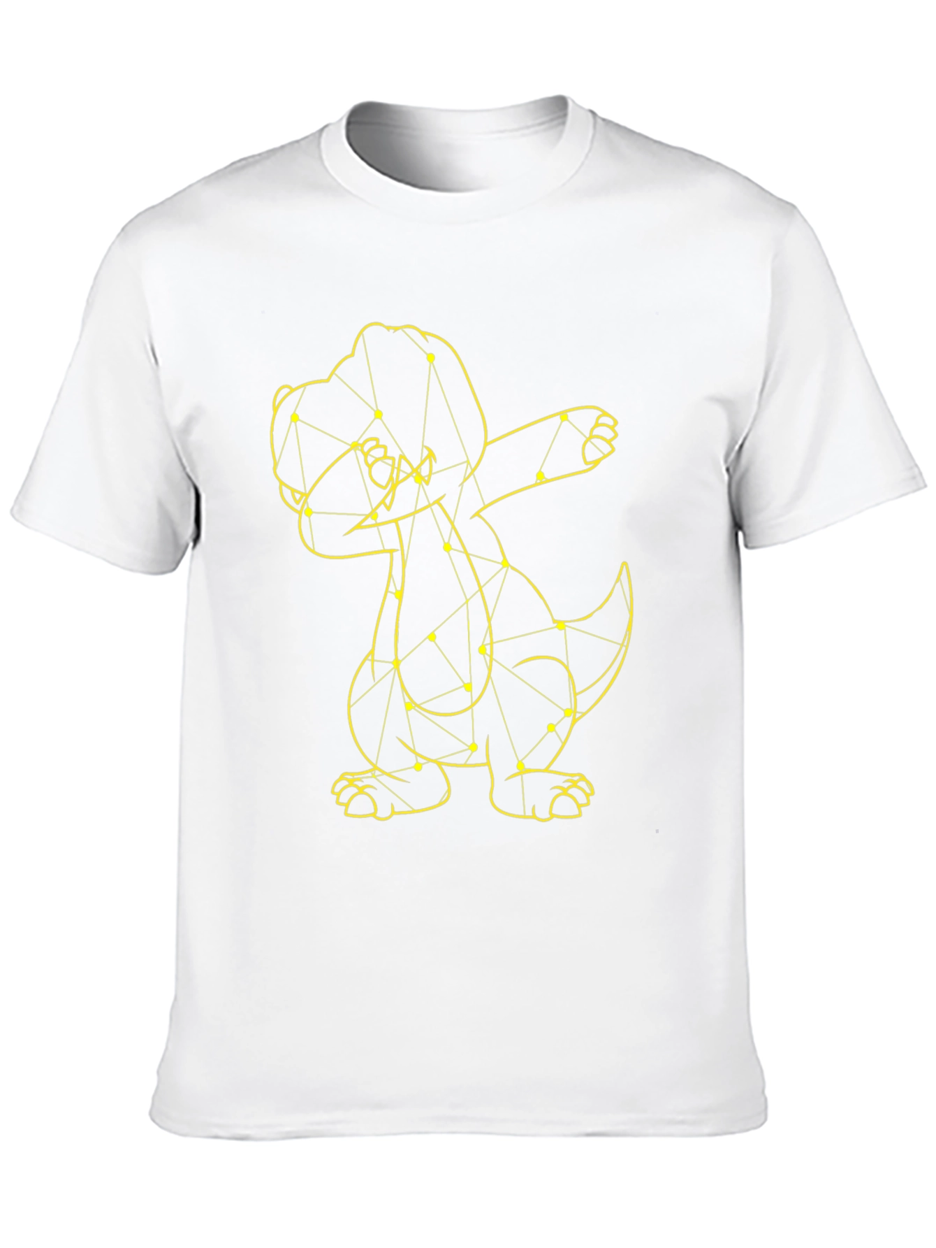Dabbing Dinosaur Tee - Black Cotton T-Shirt