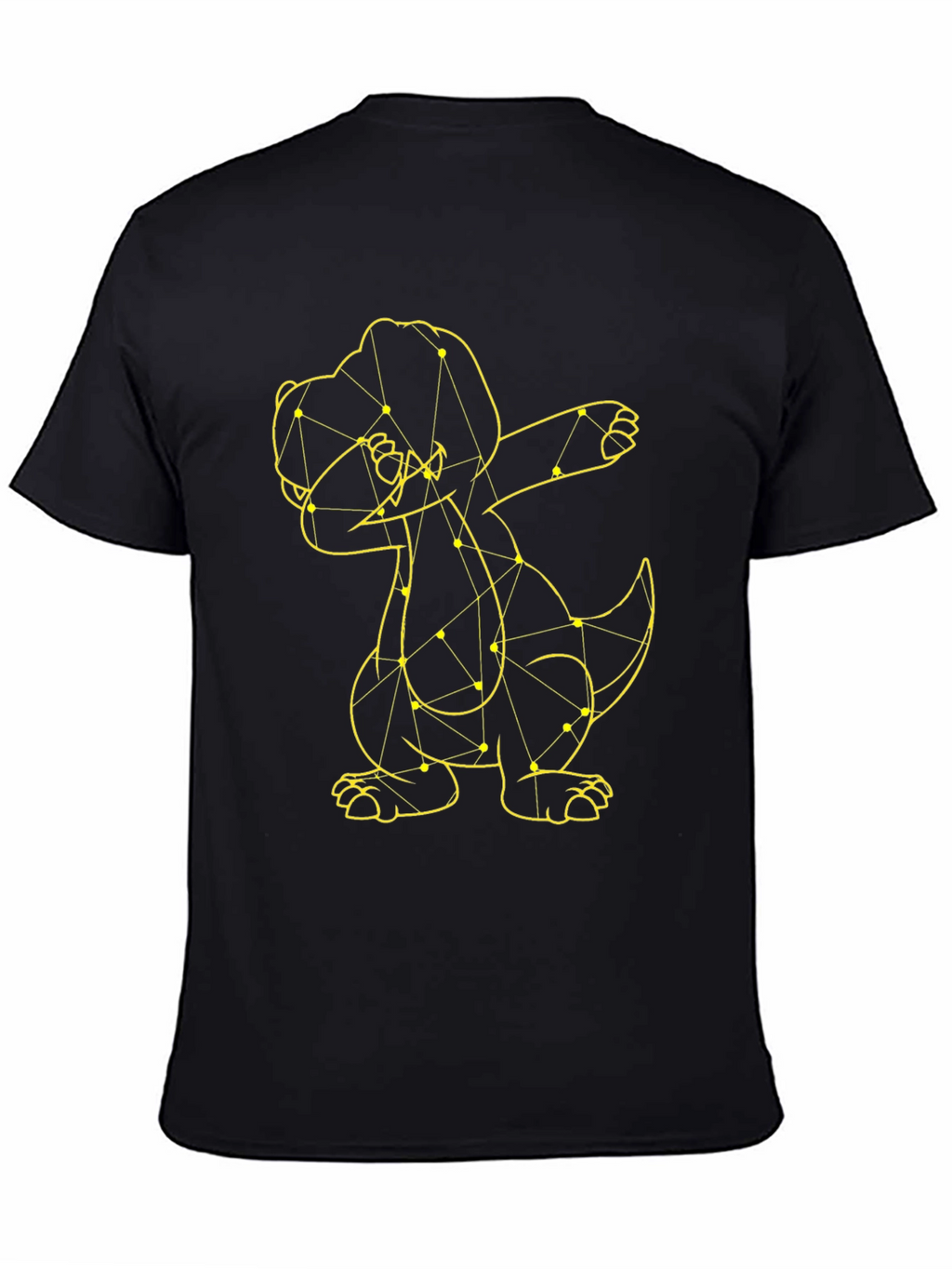Dabbing Dinosaur Tee - Black Cotton T-Shirt