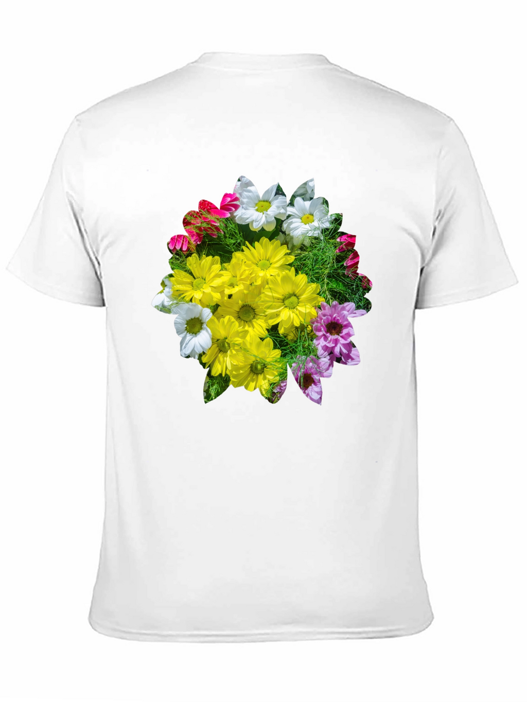 Floral Graphic T-Shirt - Black Casual Tee