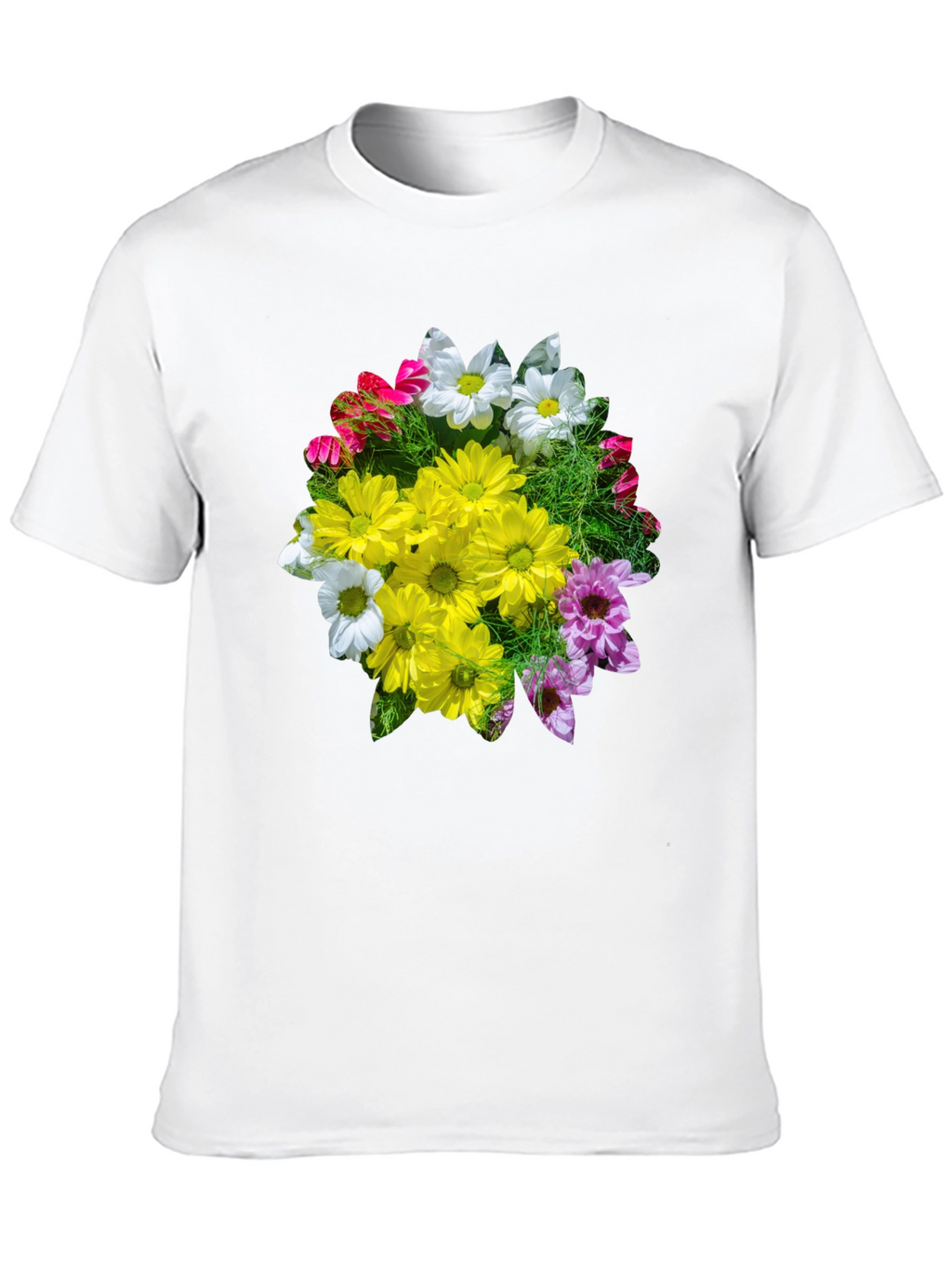 Floral Graphic T-Shirt - Black Casual Tee