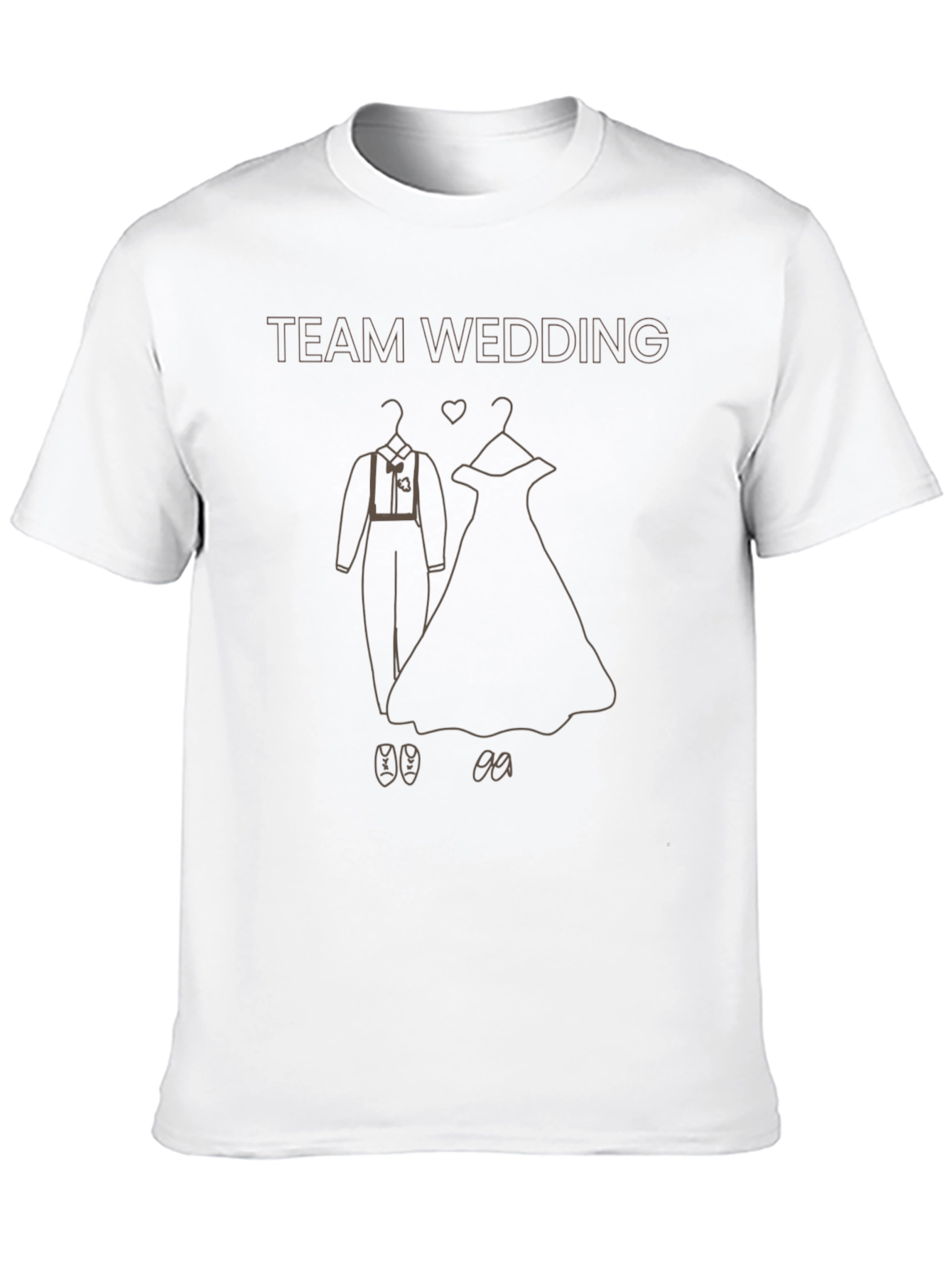 Team Wedding T-Shirt - Bride & Groom Outfit Design