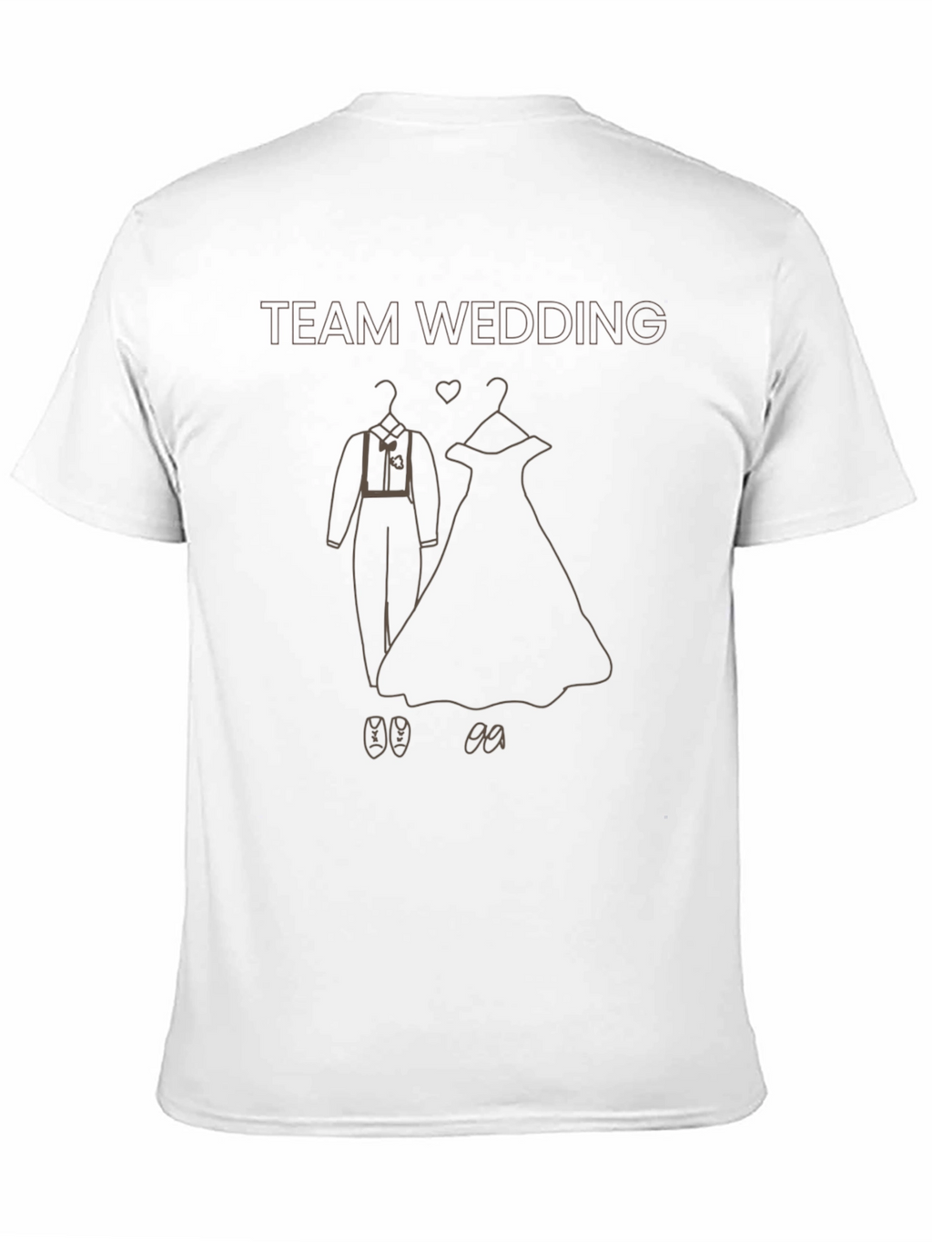 Team Wedding T-Shirt - Bride & Groom Outfit Design
