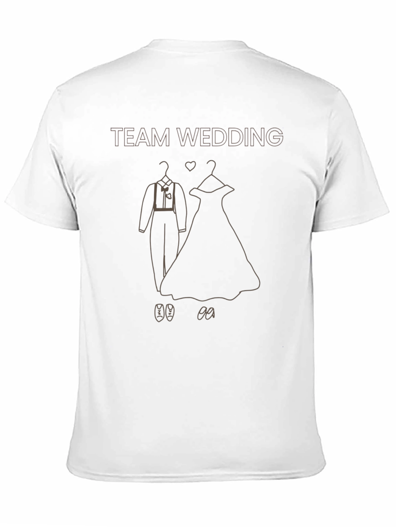 Team Wedding T-Shirt - Bride & Groom Outfit Design