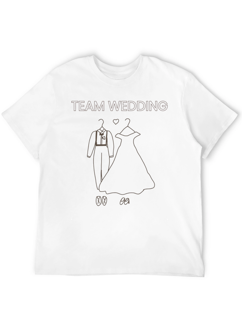 Team Wedding T-Shirt - Bride & Groom Outfit Design