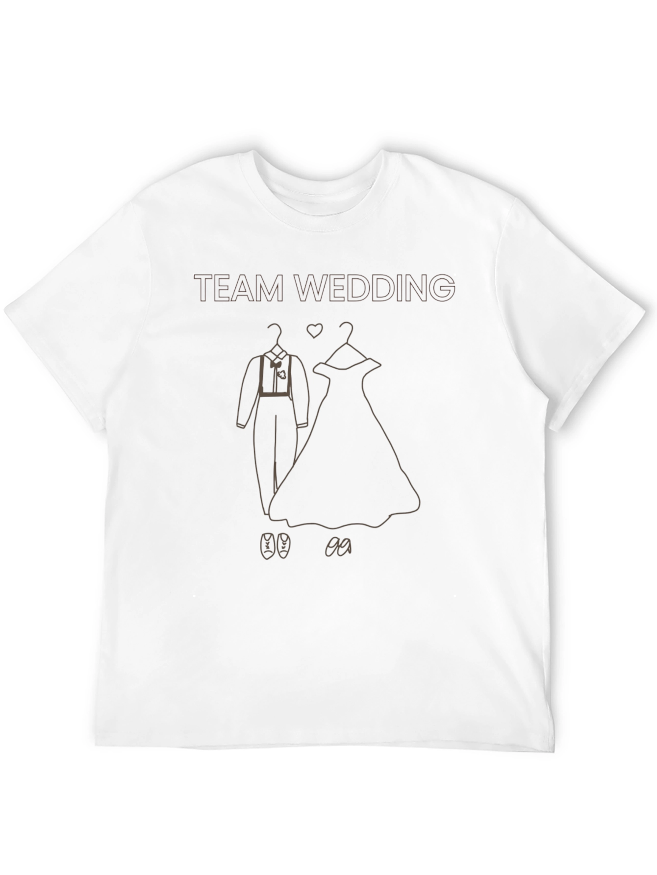 Team Wedding T-Shirt - Bride & Groom Outfit Design