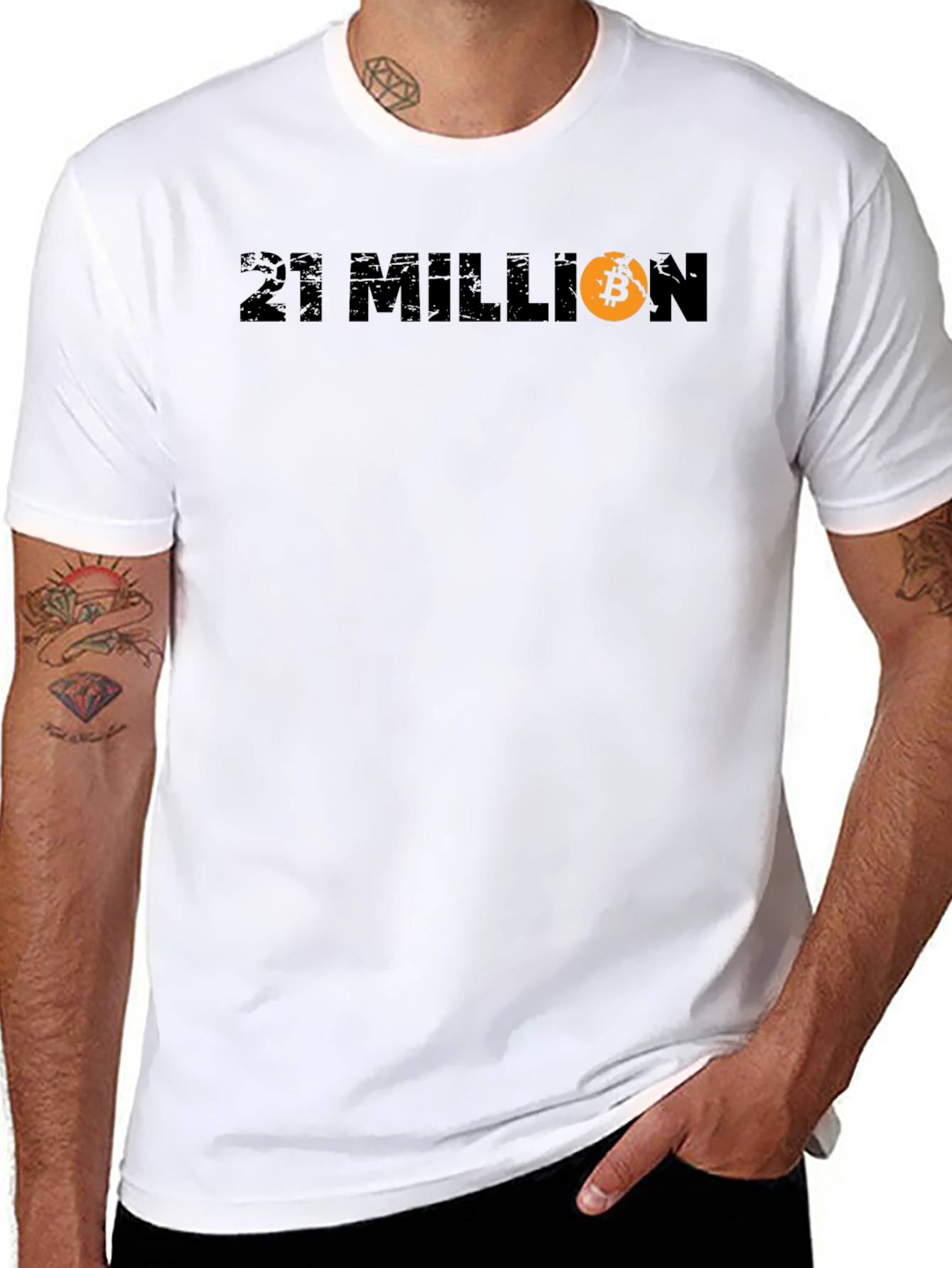 21 Million Bitcoin Black T-Shirt - Crypto HODL