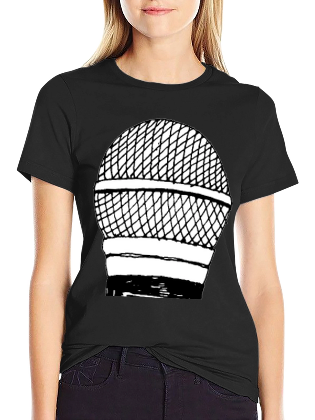 Microphone Graphic T-Shirt - Classic Style
