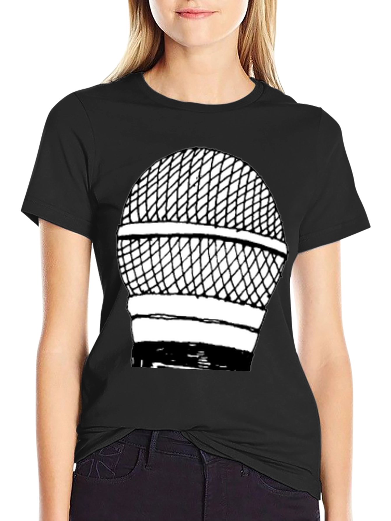 Microphone Graphic T-Shirt - Classic Style